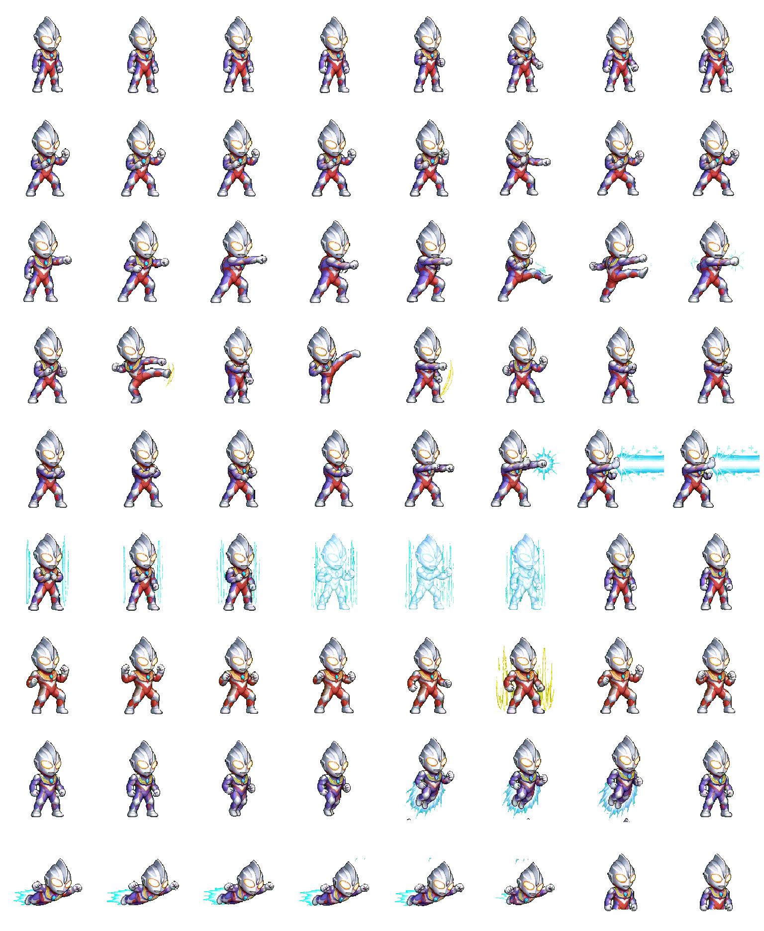 Ultraman Tiga animated desktop pet preview for Codex Pet