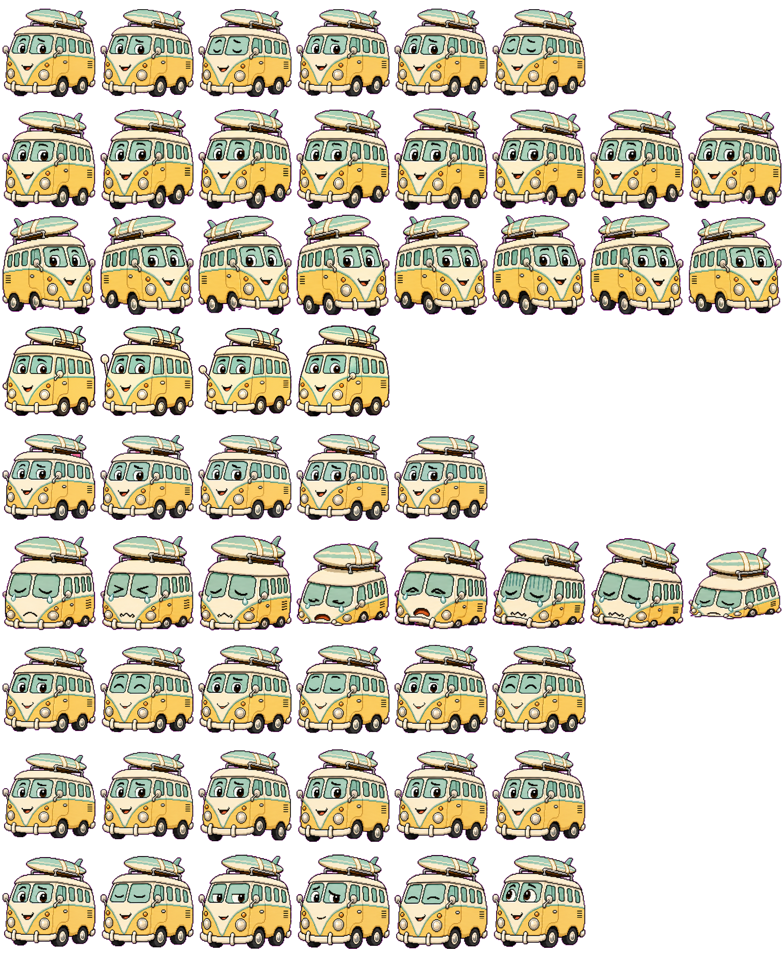 vanlife_esme spritesheet preview