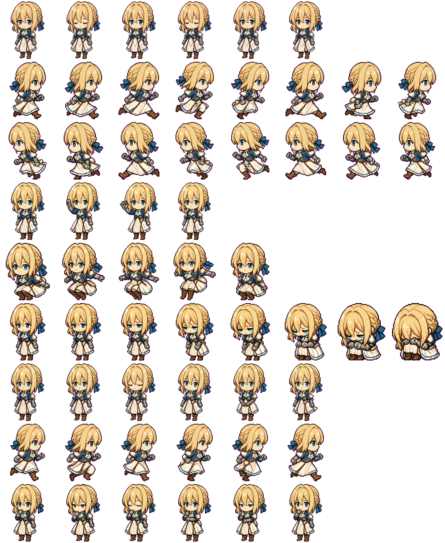 Violet spritesheet preview