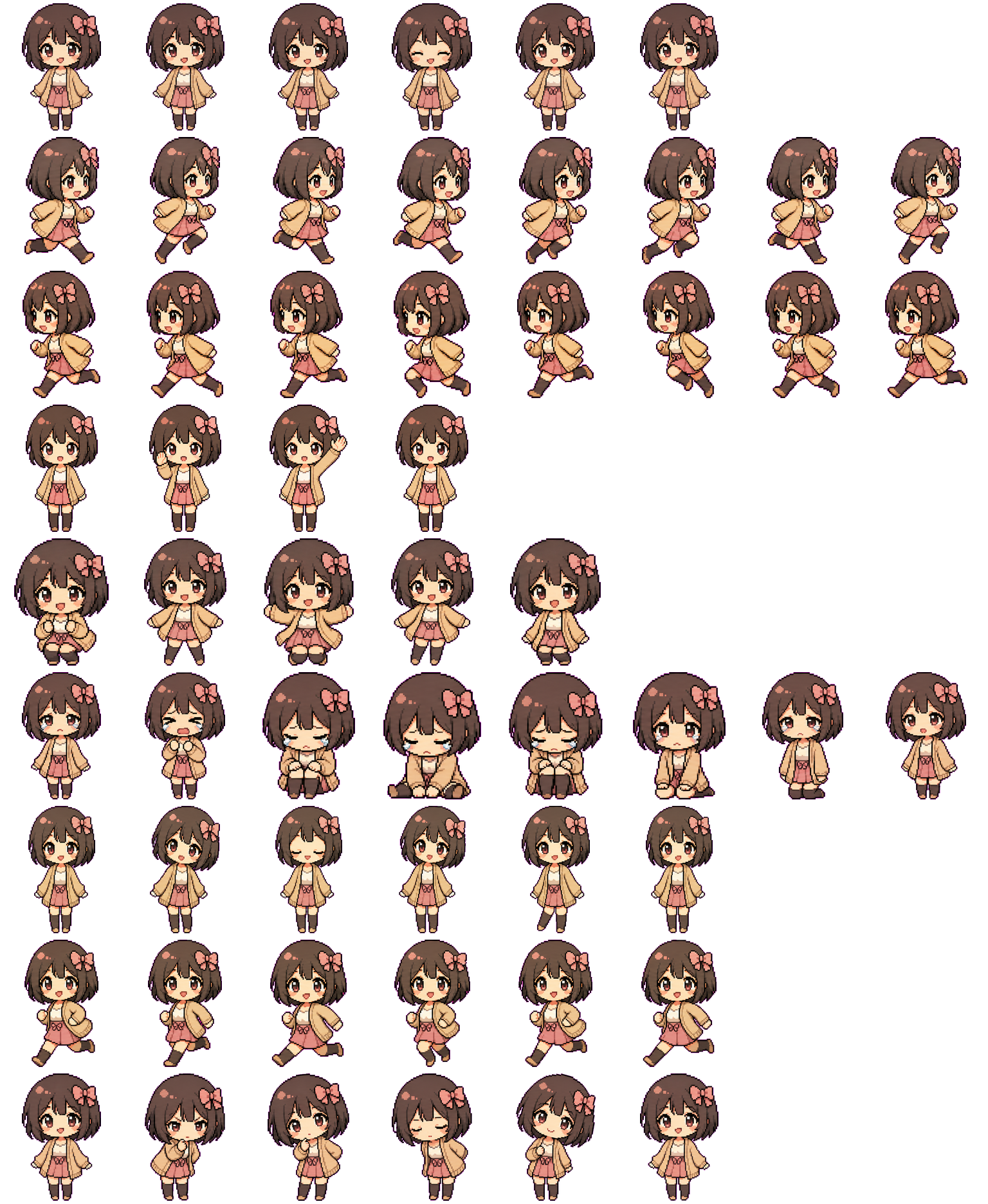 Waifu spritesheet preview