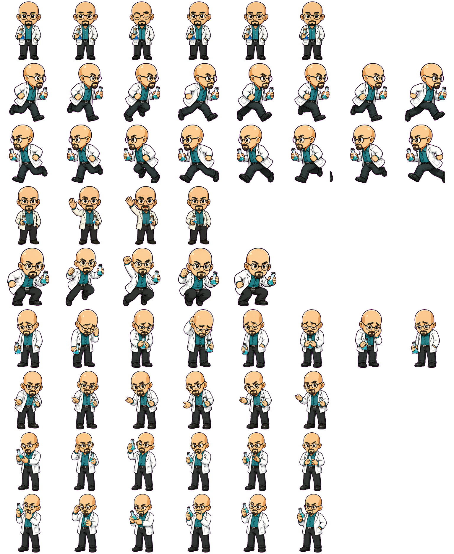 Walter White animated desktop pet preview for Codex Pet