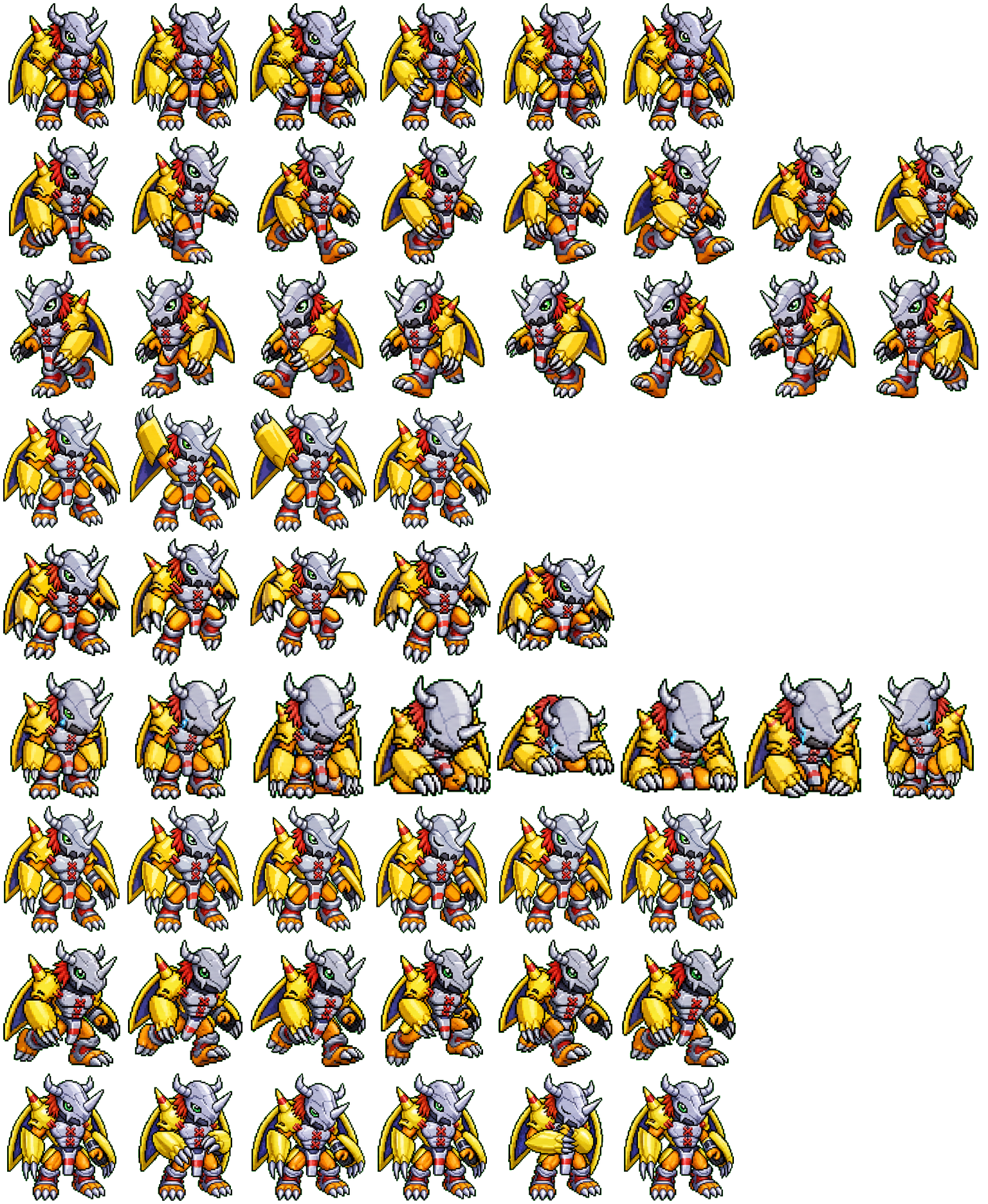 战斗暴龙兽 spritesheet preview