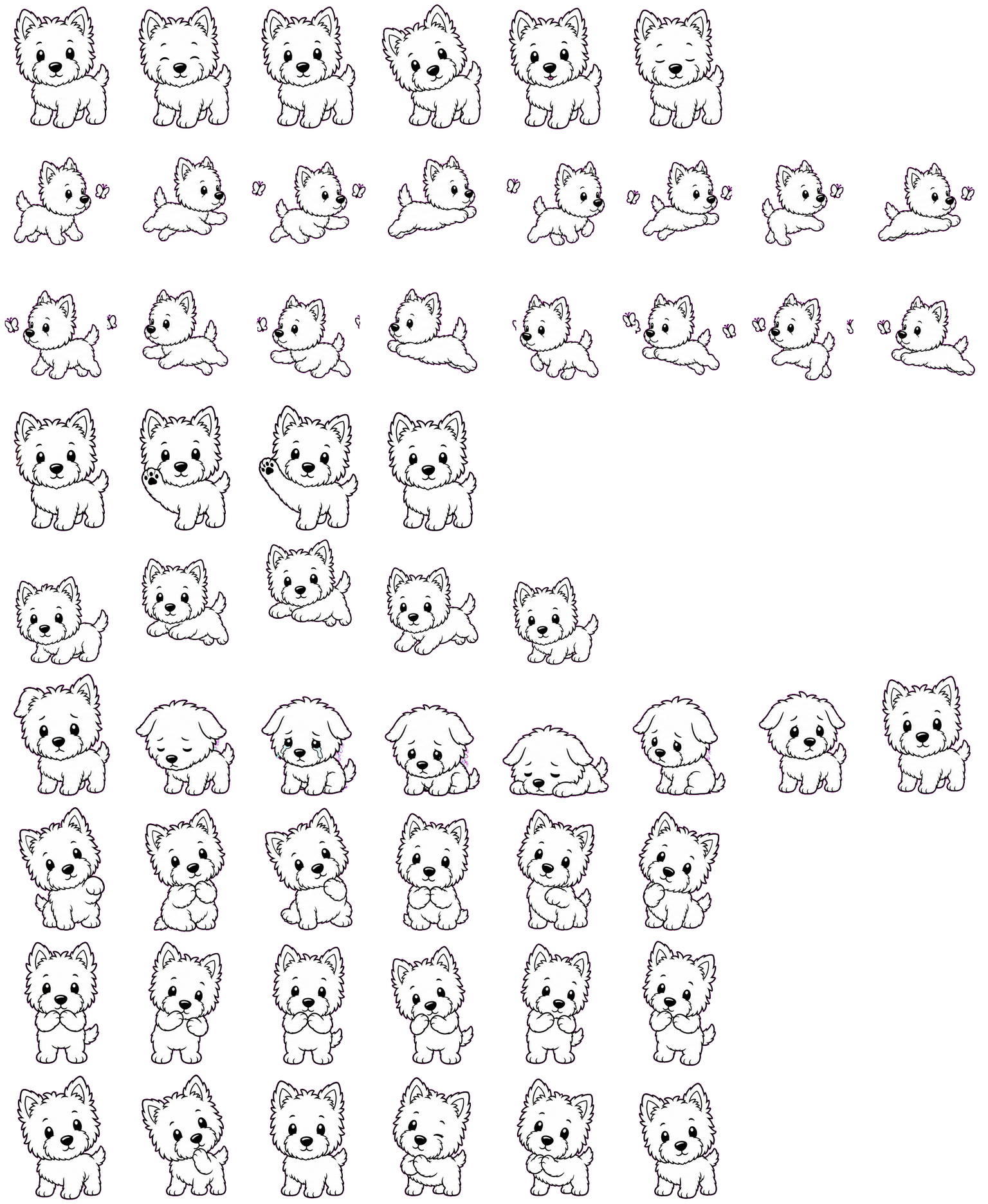 WestieInkChibi Codex Pet 动态桌面宠物预览图