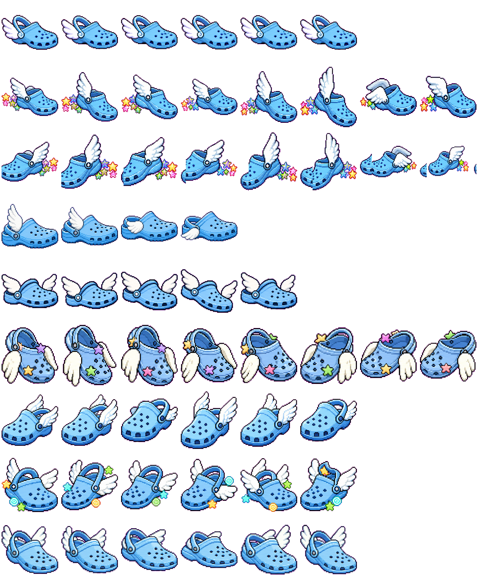 Winged Croc animated desktop pet preview for Codex Pet