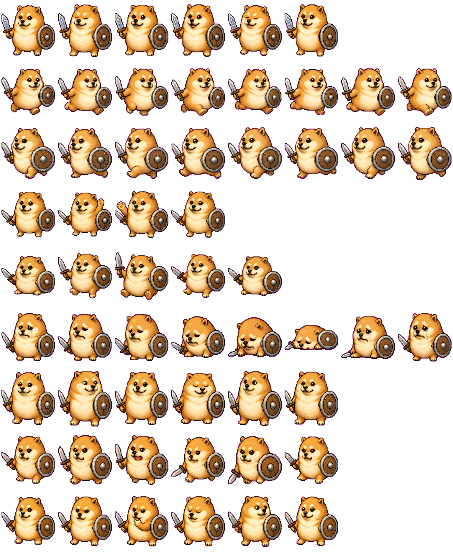我的刀盾 spritesheet preview