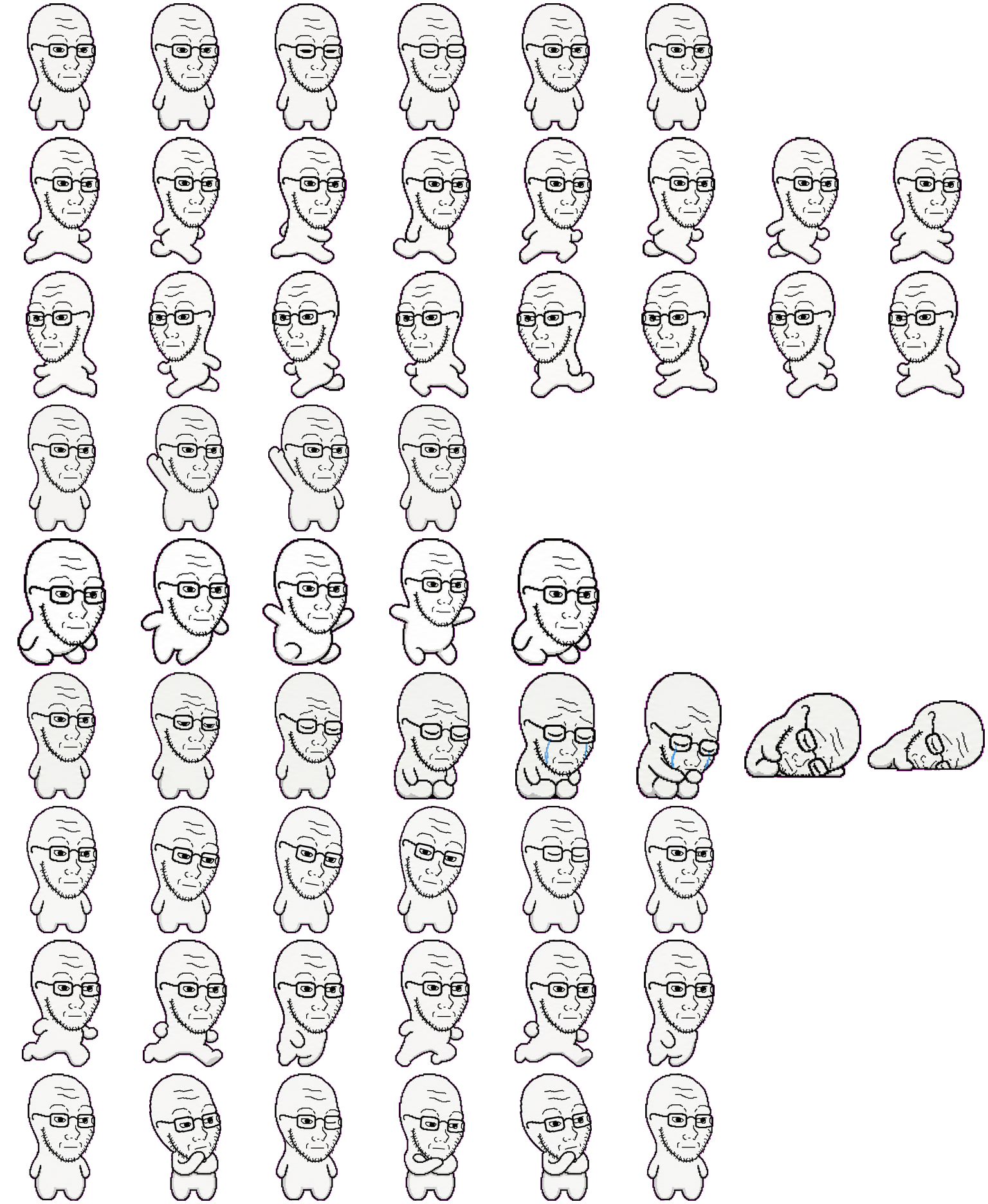 Wojak spritesheet preview