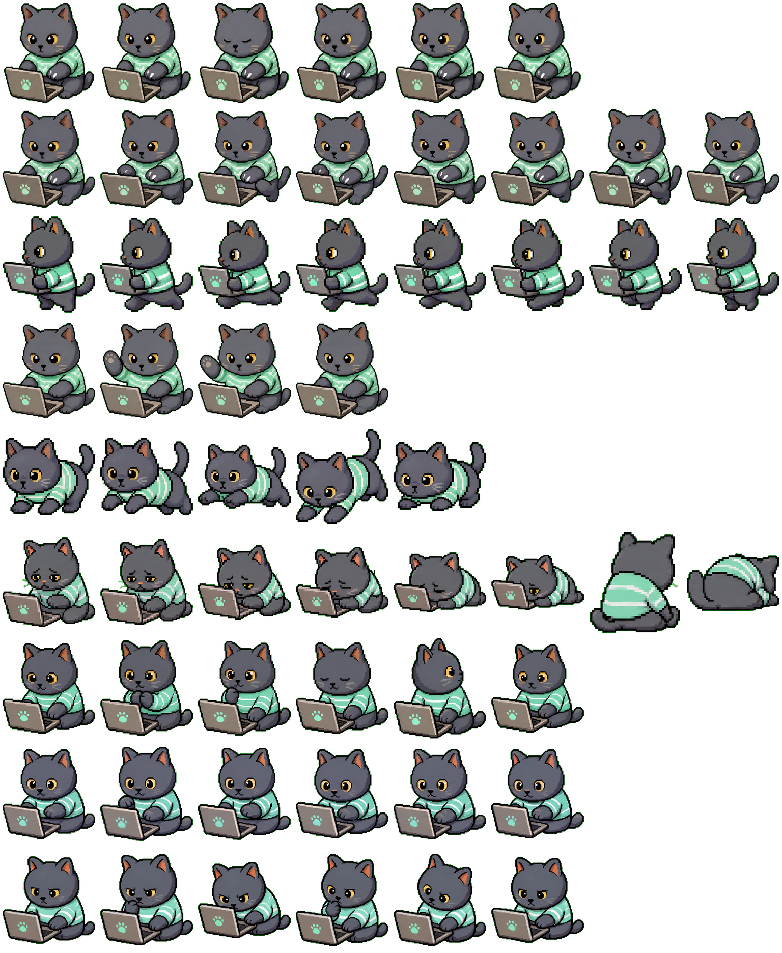 coding cat Codex Pet 动态桌面宠物预览图