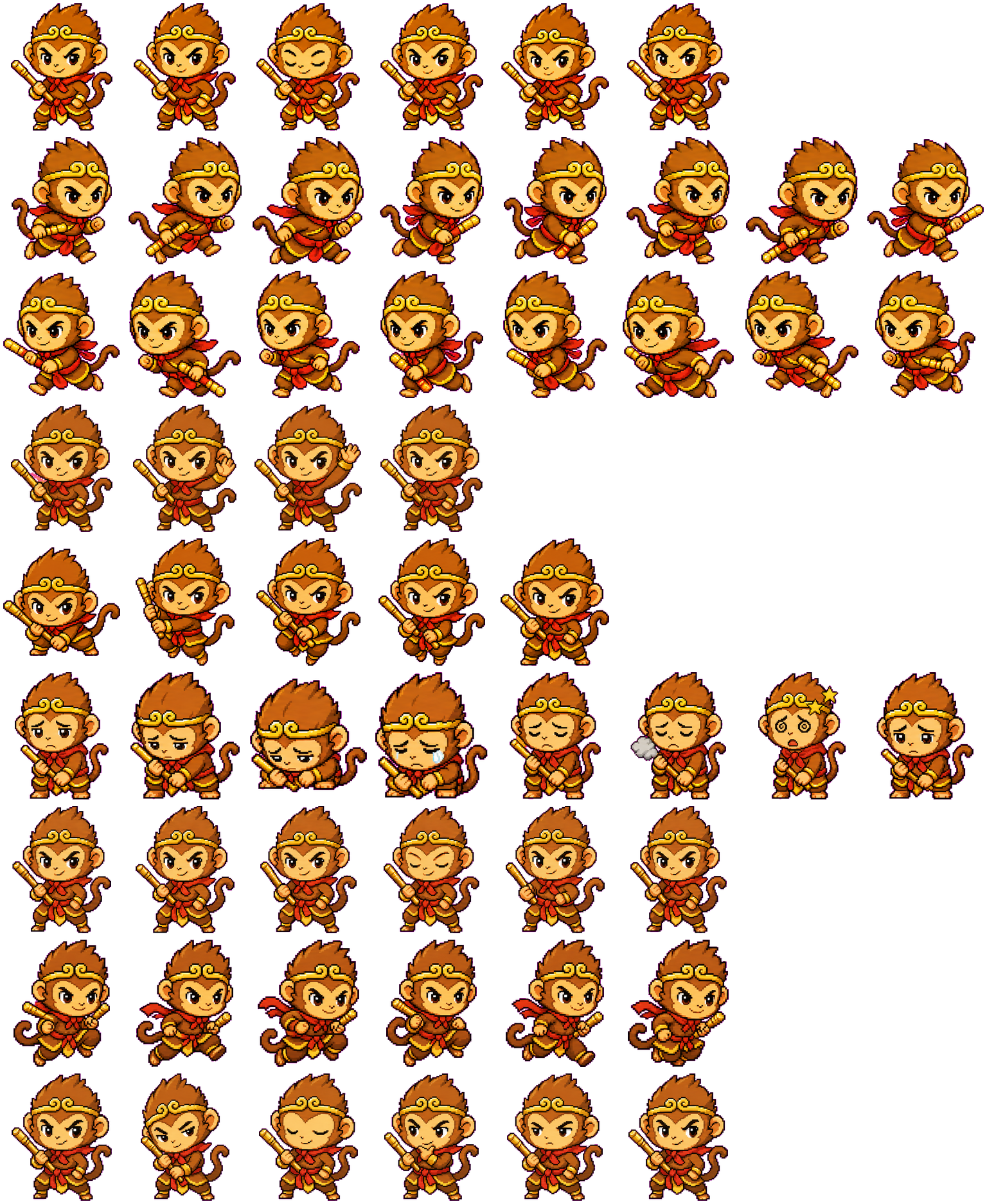 Wukong spritesheet preview