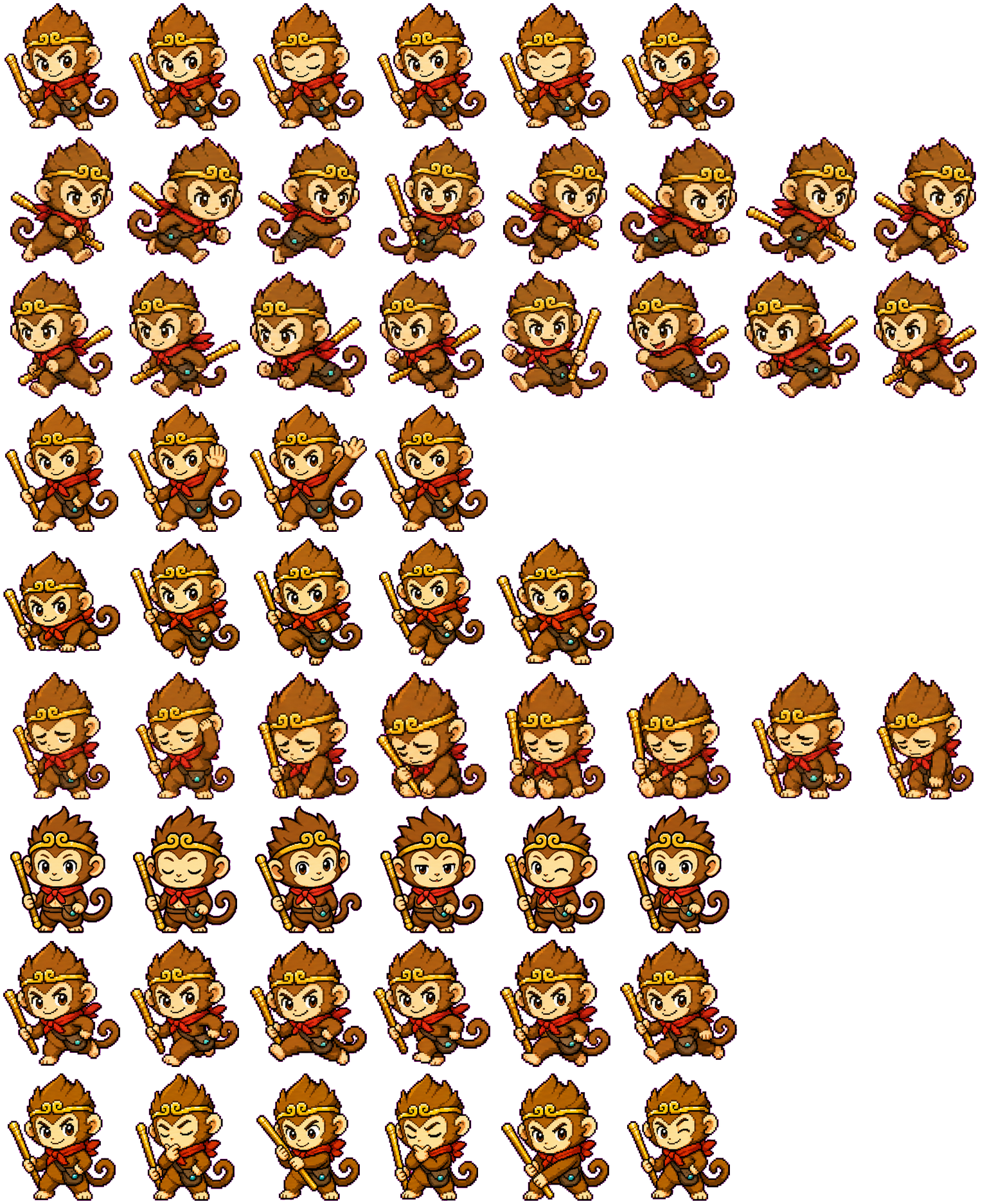 Wukong spritesheet preview