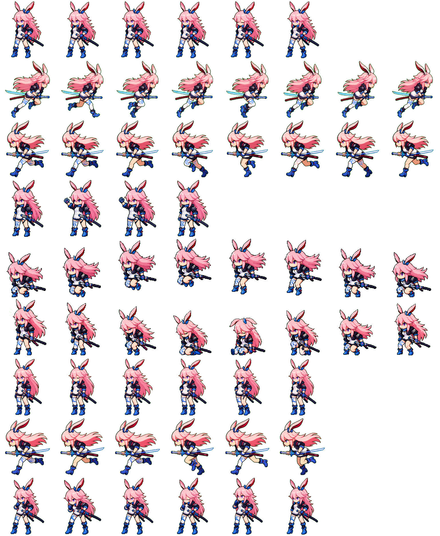 勿忘 spritesheet preview