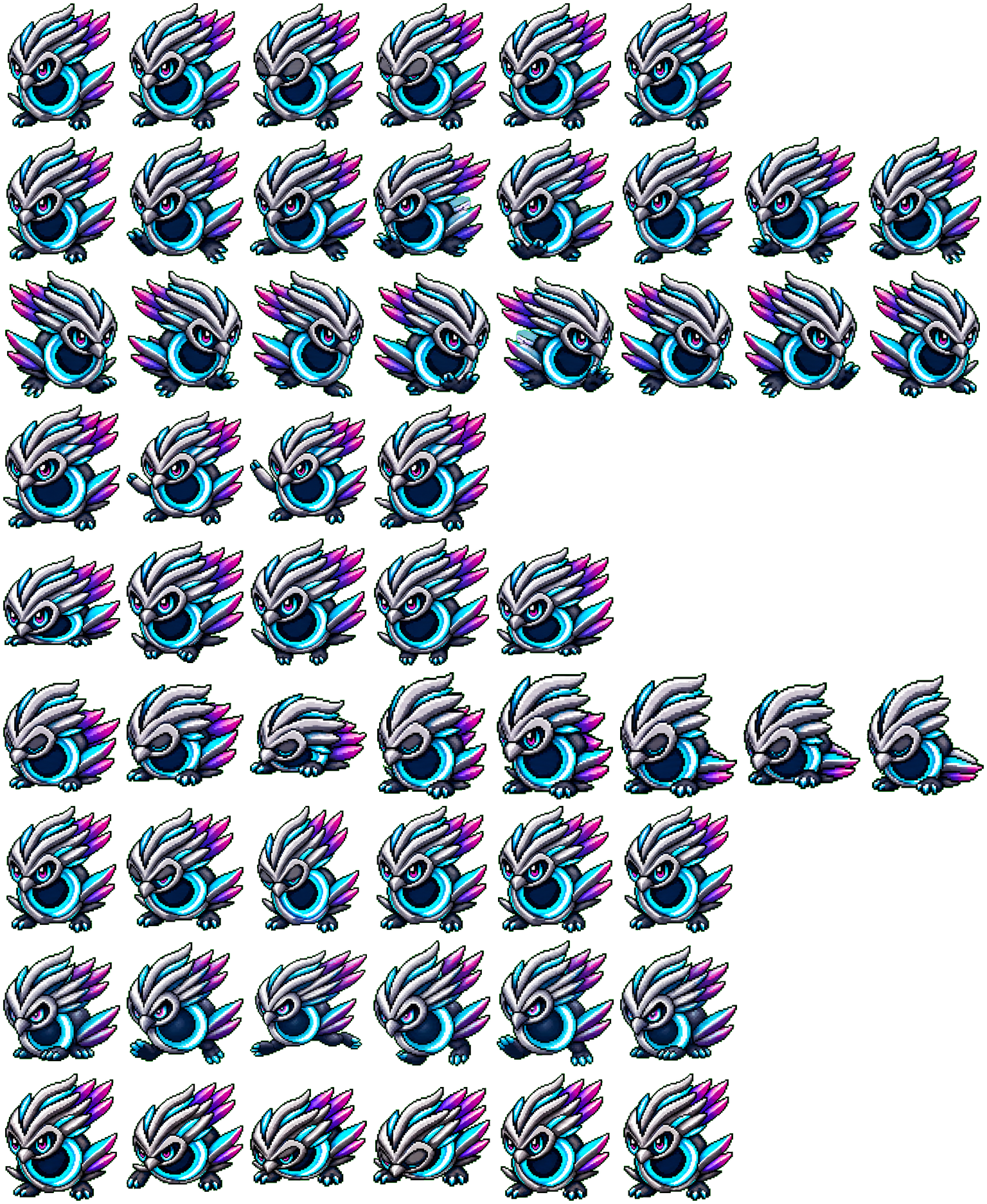 XFutuRestyle spritesheet preview