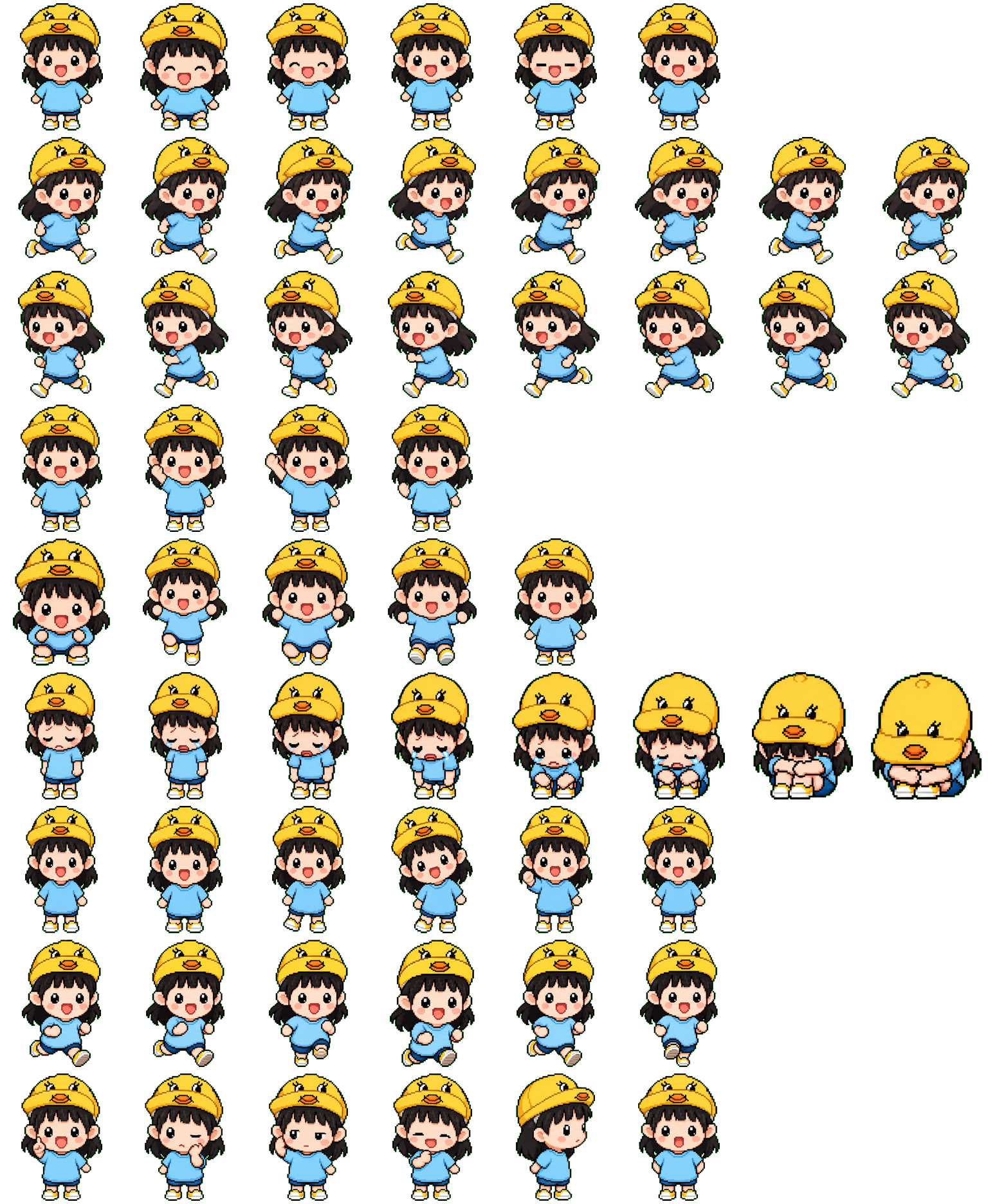 小鸭帽 spritesheet preview