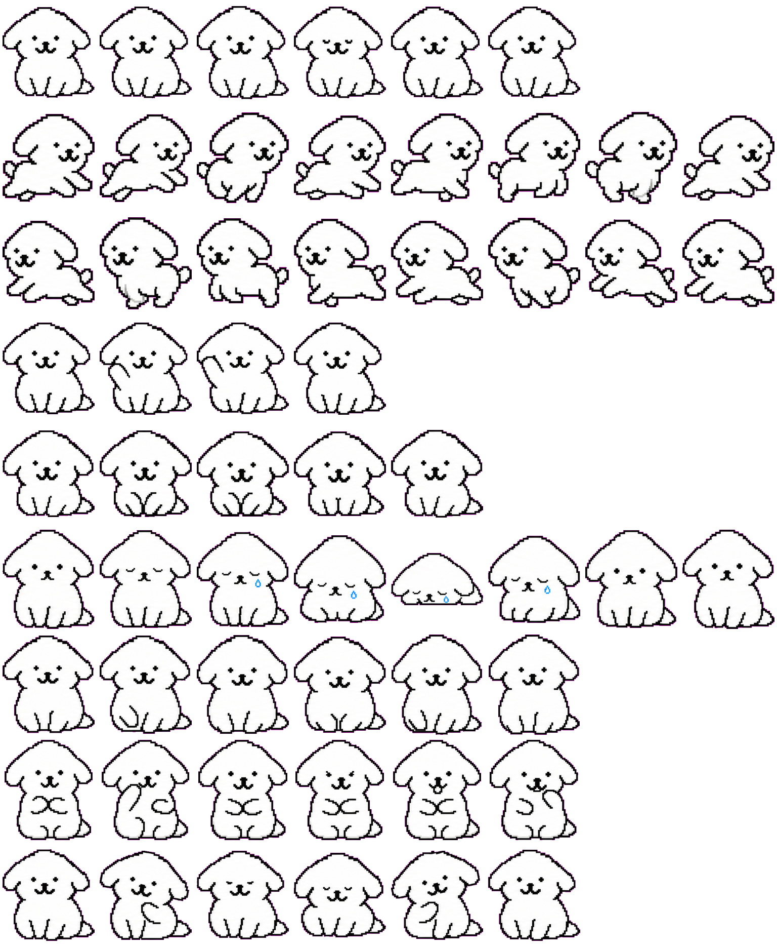 小白 spritesheet preview