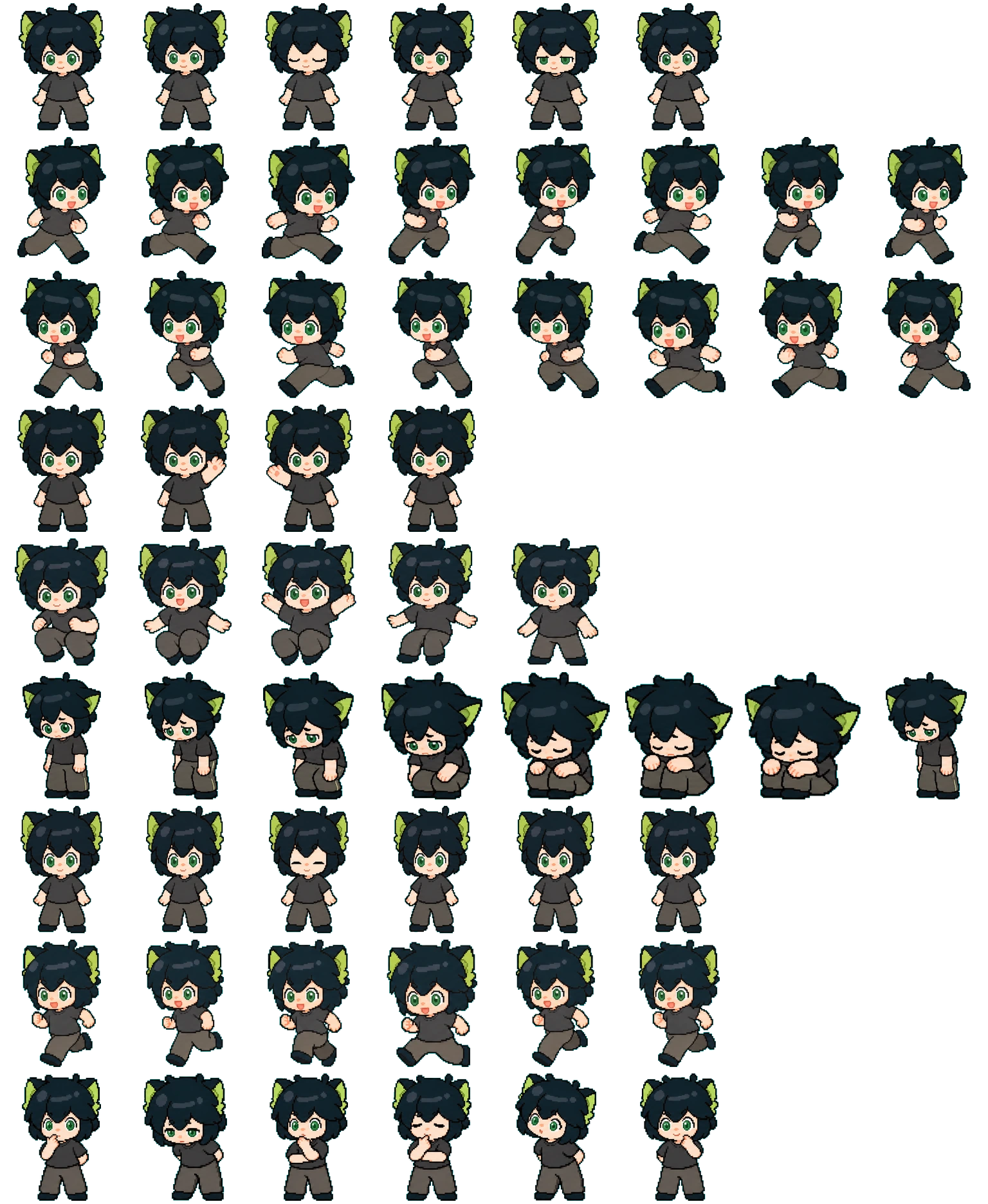 xiaohei spritesheet preview