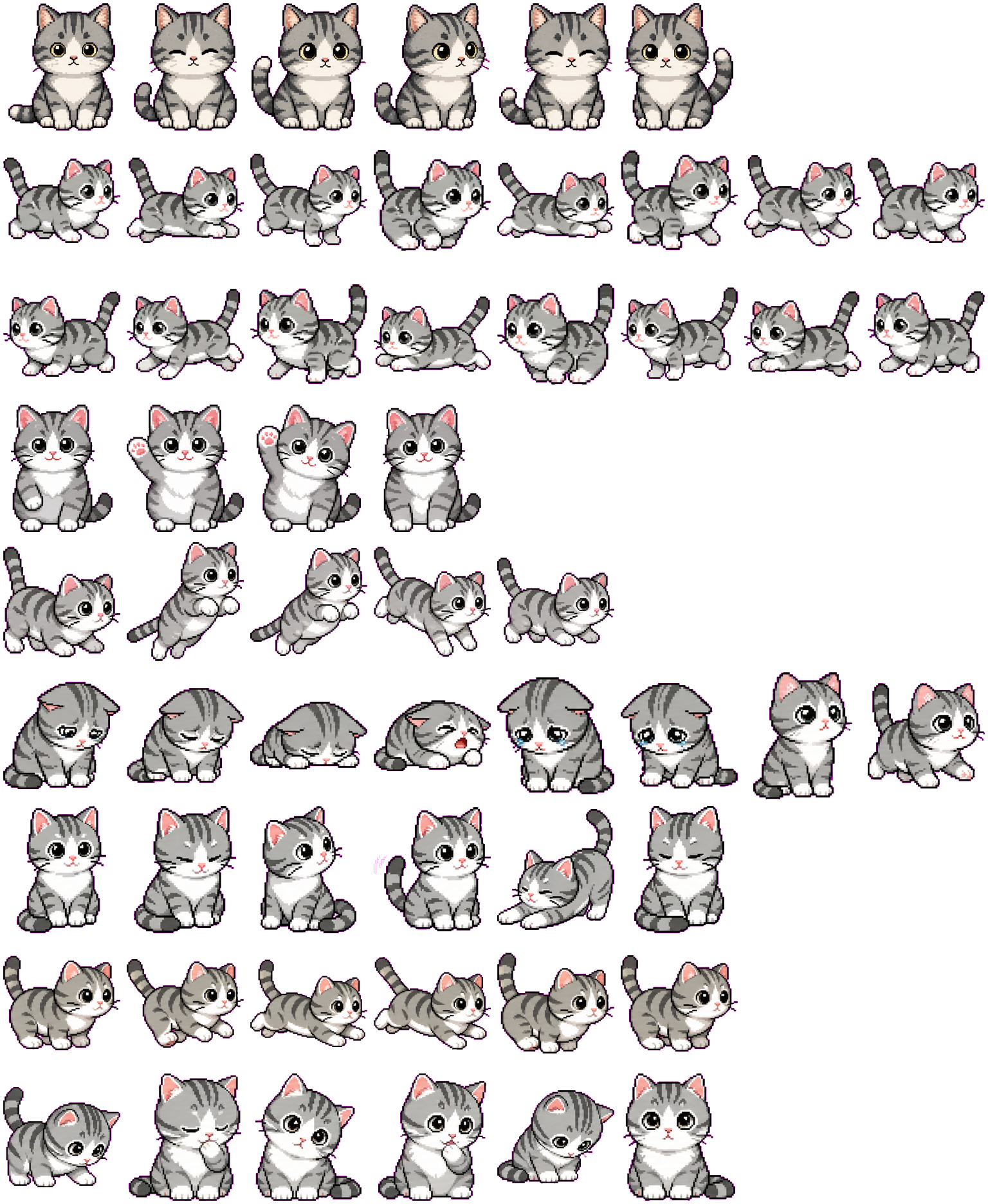 Xiaomei spritesheet preview