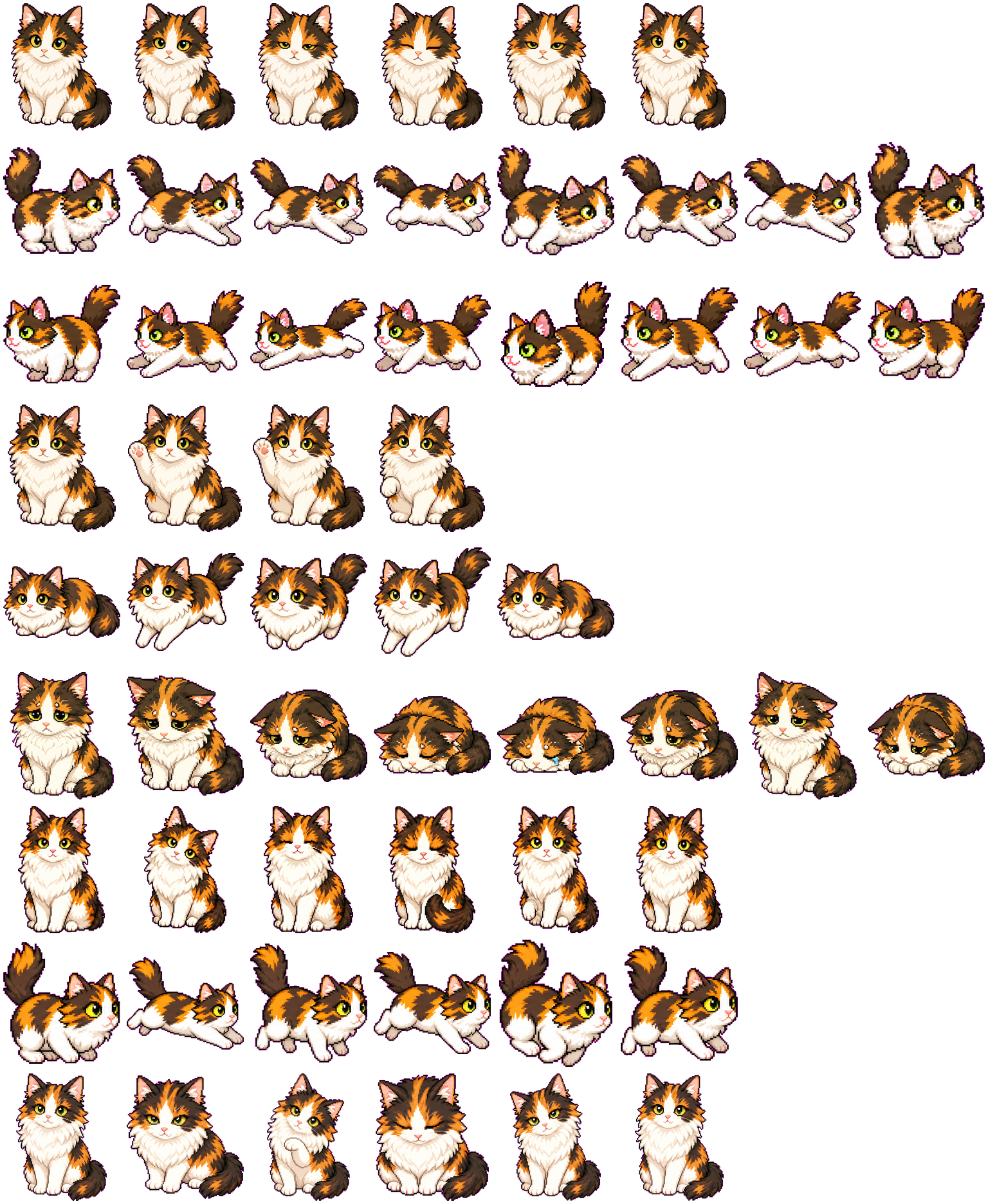 Tilly spritesheet preview