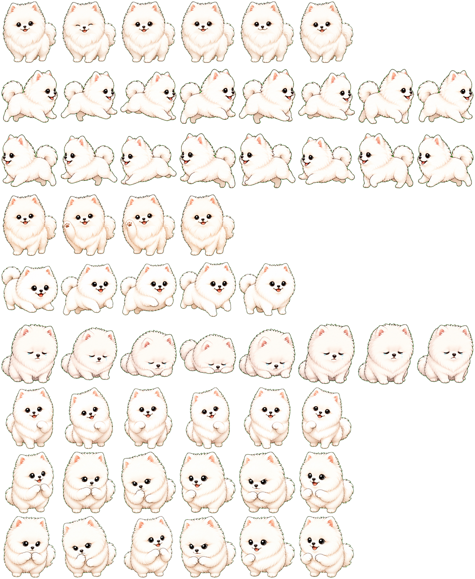 雪球博美 Codex Pet 动态桌面宠物预览图