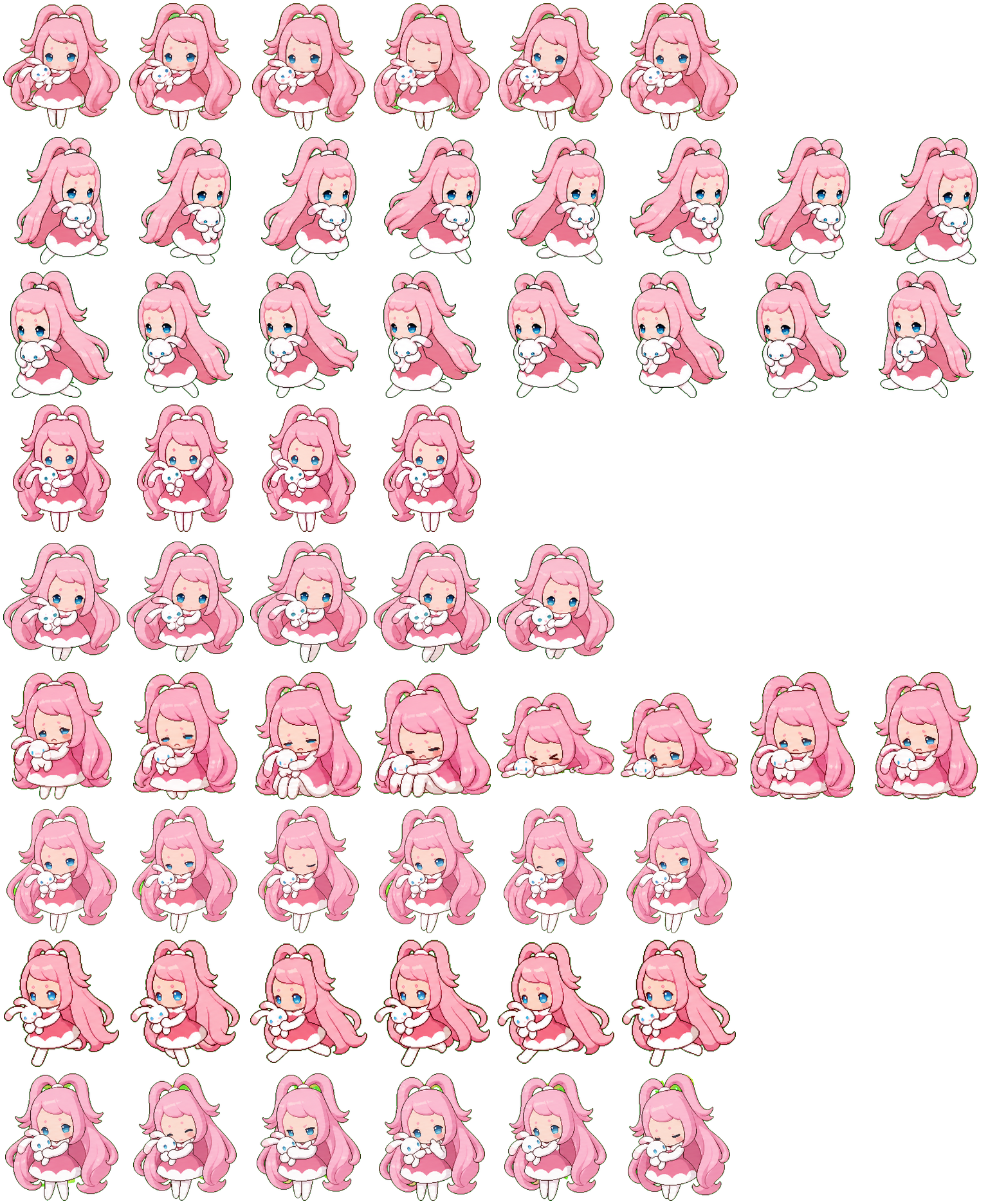 雪影娃娃 spritesheet preview