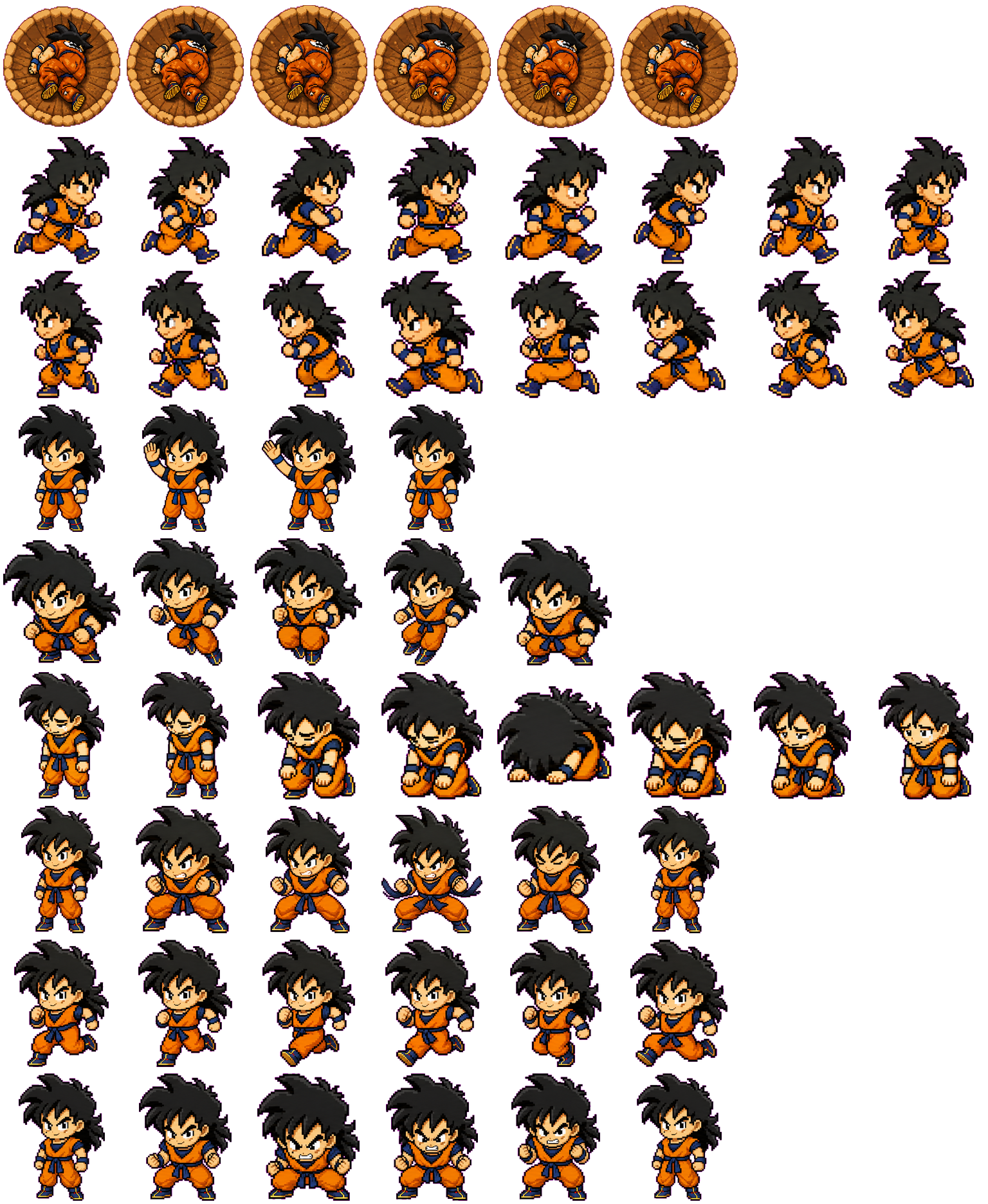 Yamcha spritesheet preview