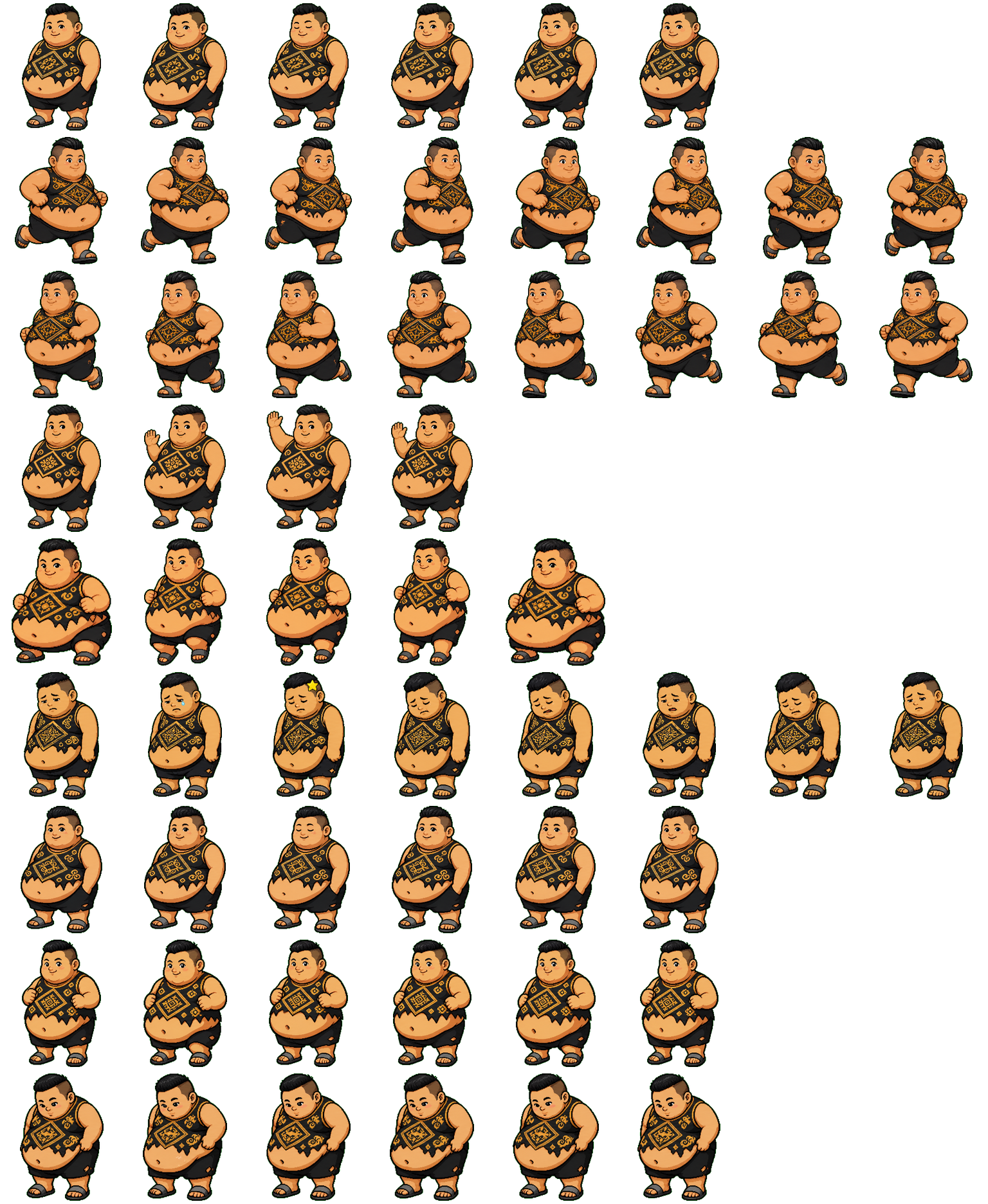 Yard Buddy spritesheet preview