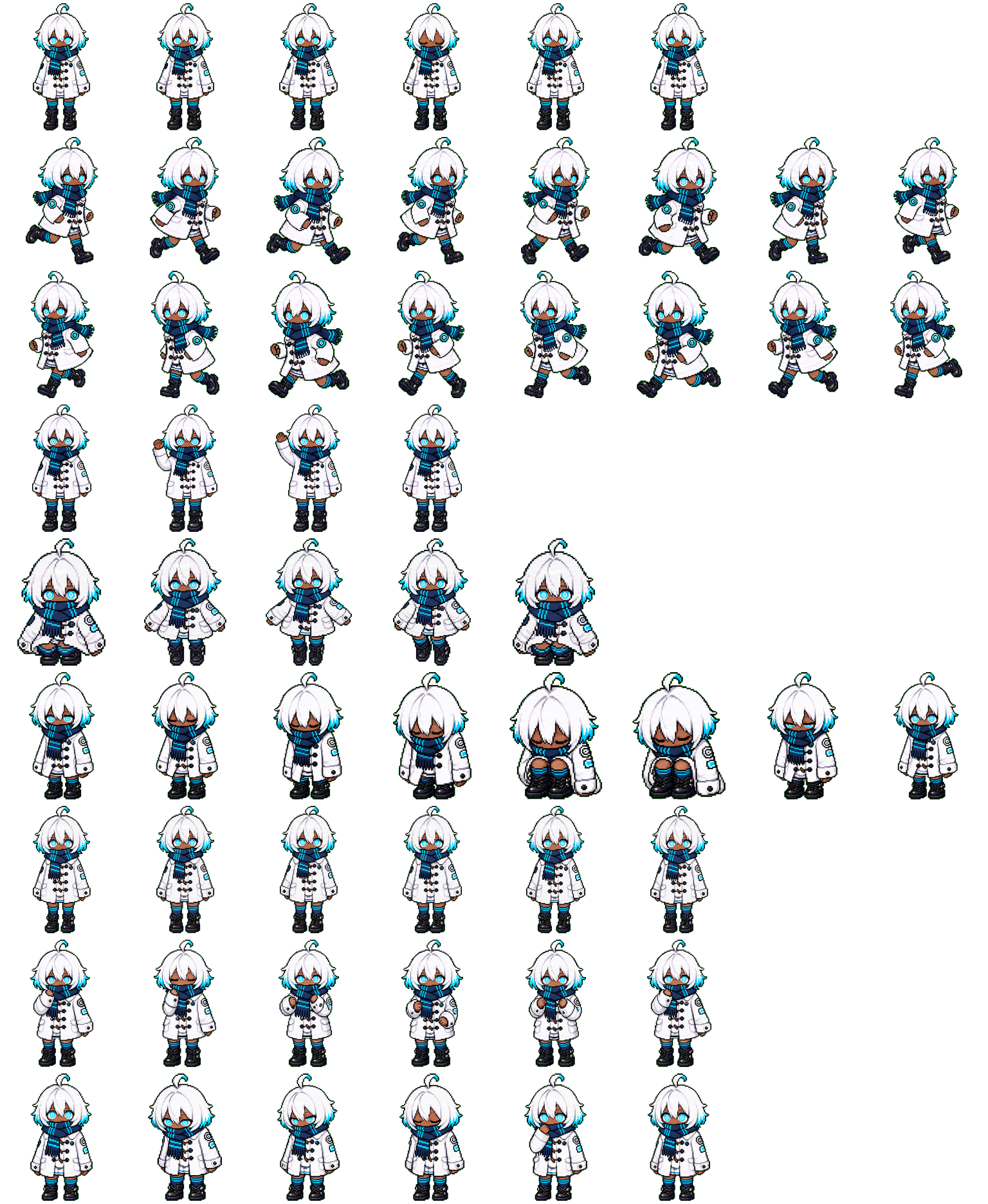 Yaseki Kujira spritesheet preview
