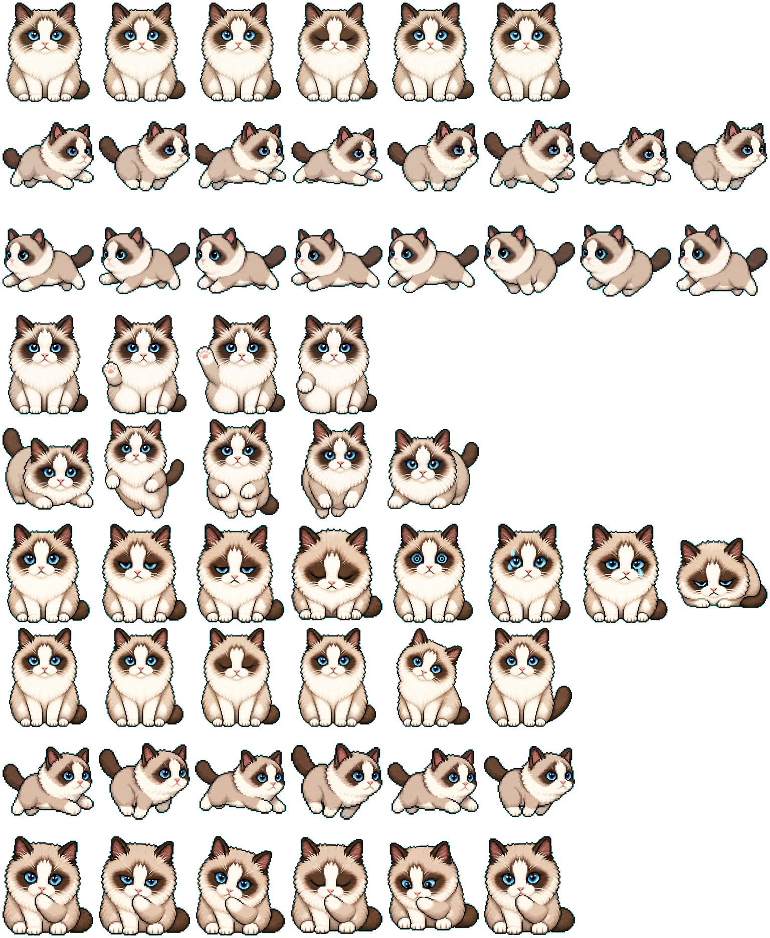 Yaya spritesheet preview