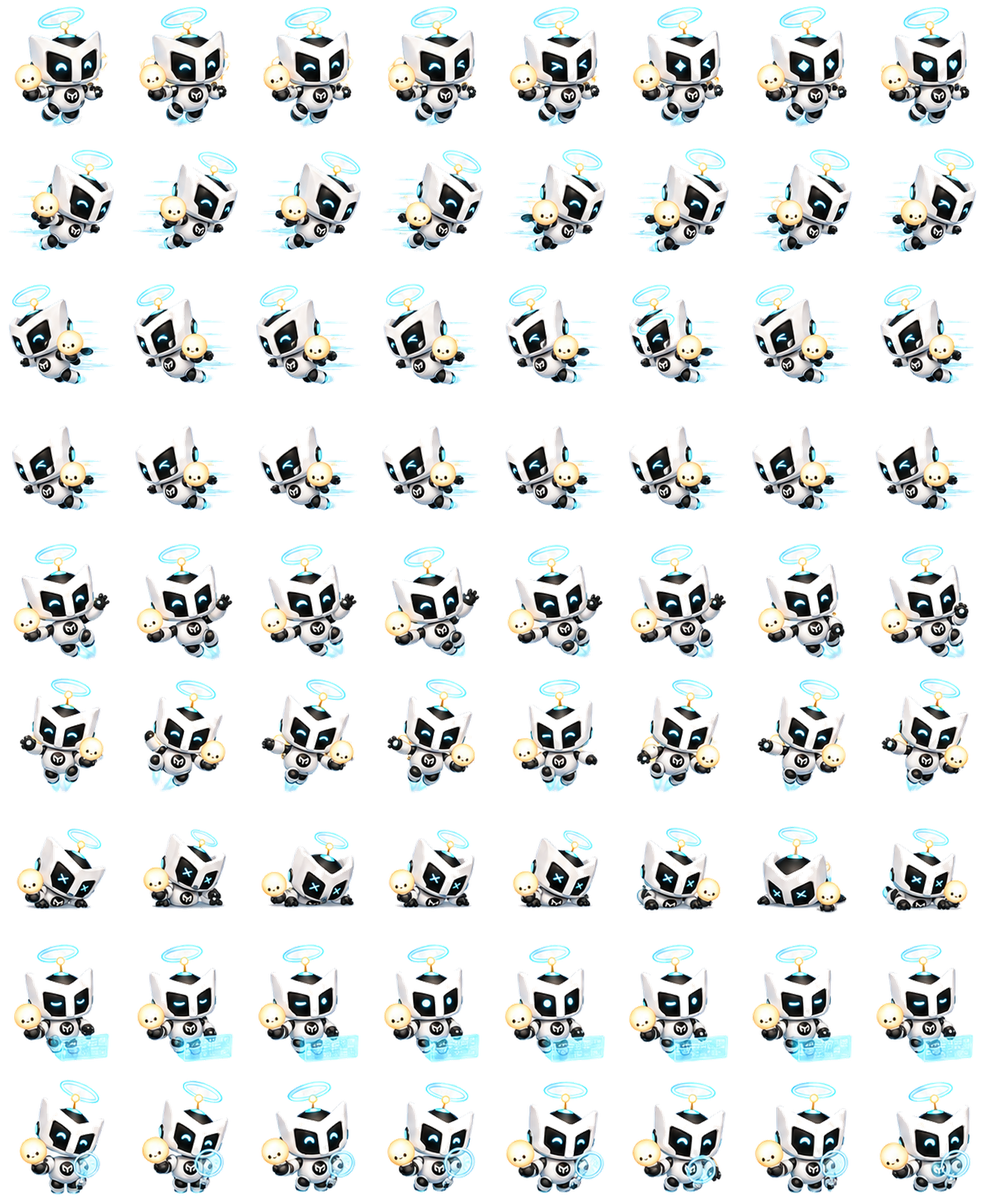 Yeelight Halo Bot animated desktop pet preview for Codex Pet