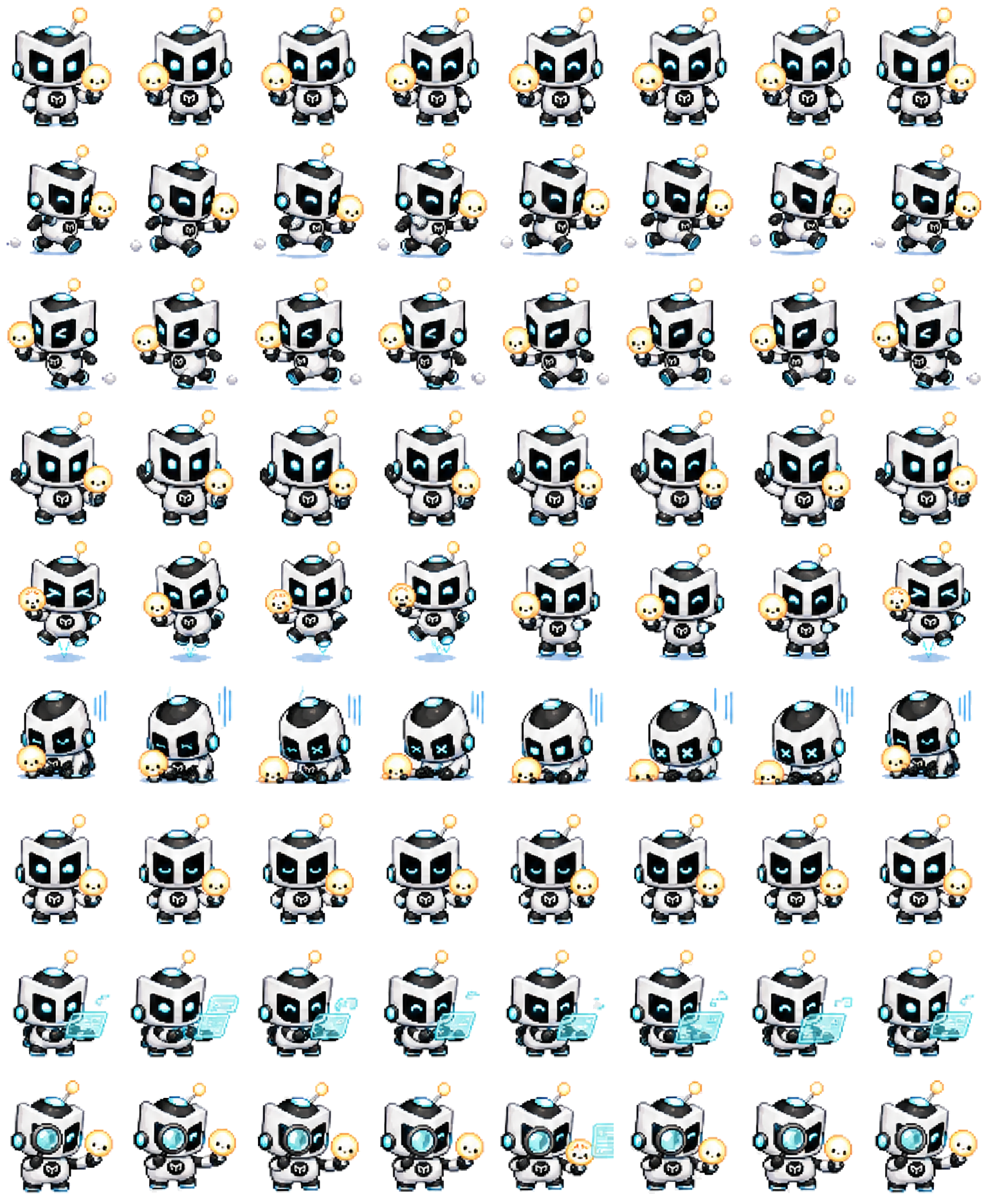 Yeelight Lumi Pixel animated desktop pet preview for Codex Pet