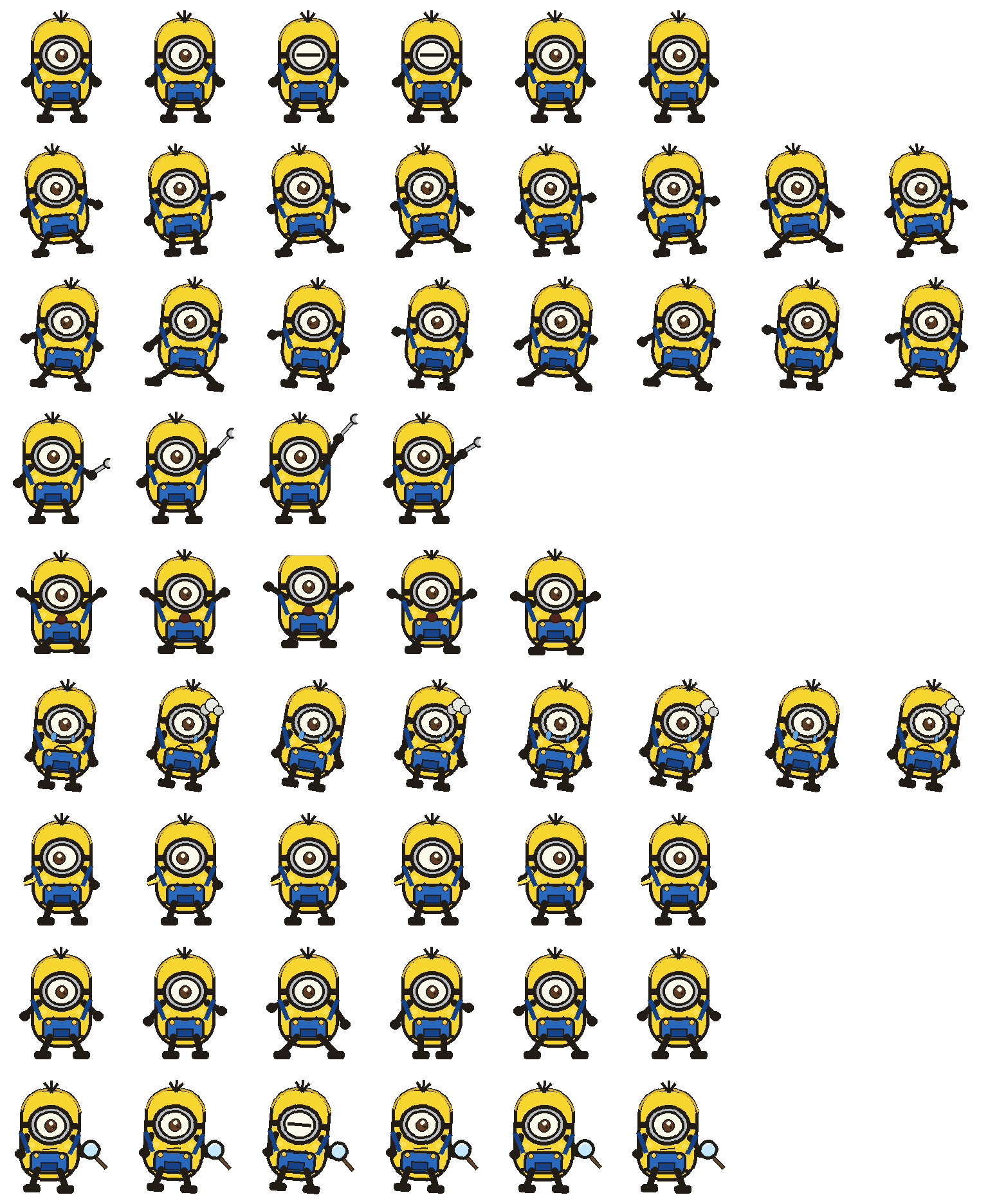 Yellow Helper spritesheet preview
