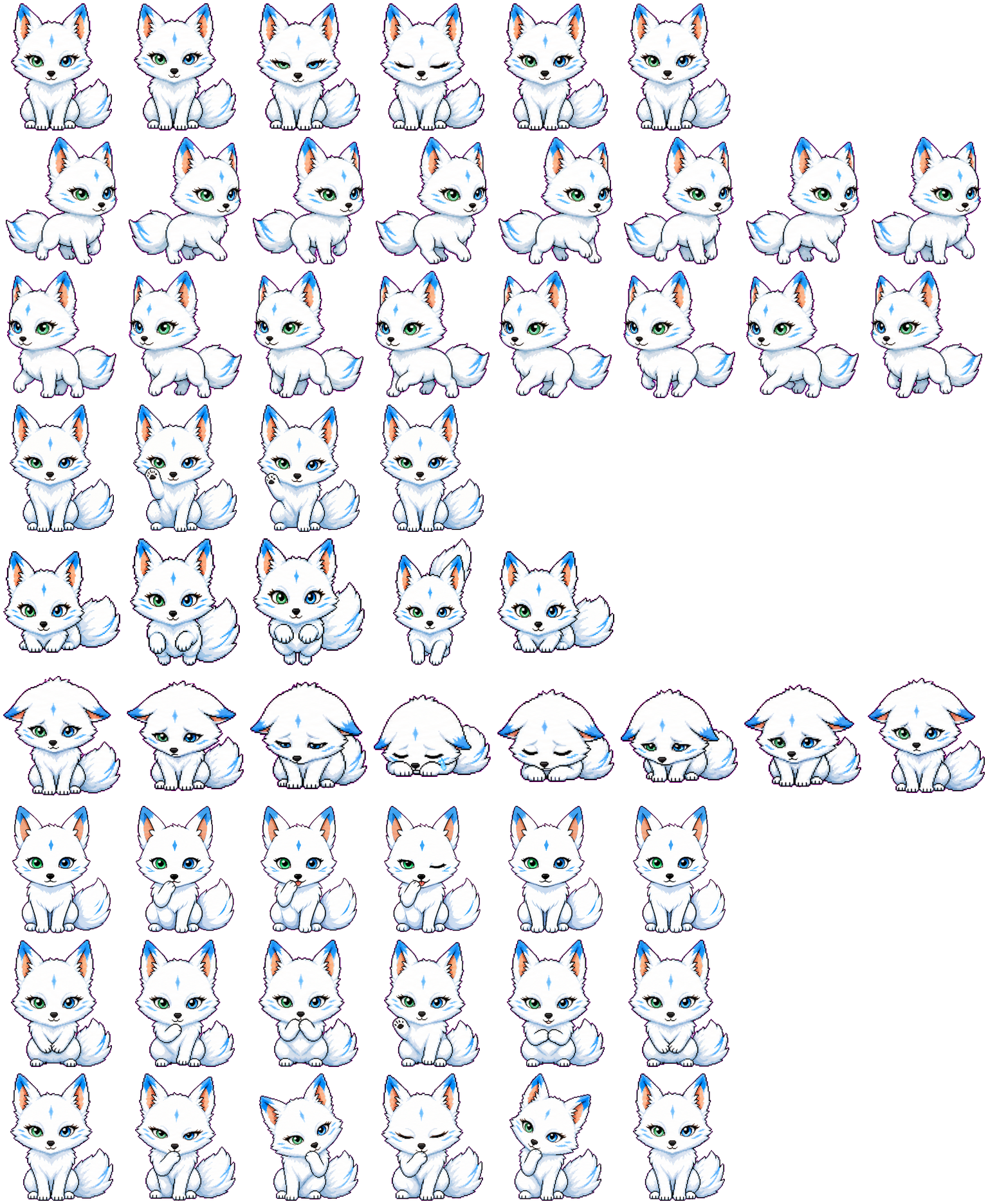 银月狐狸（Yinyue fox） Codex Pet 动态桌面宠物预览图