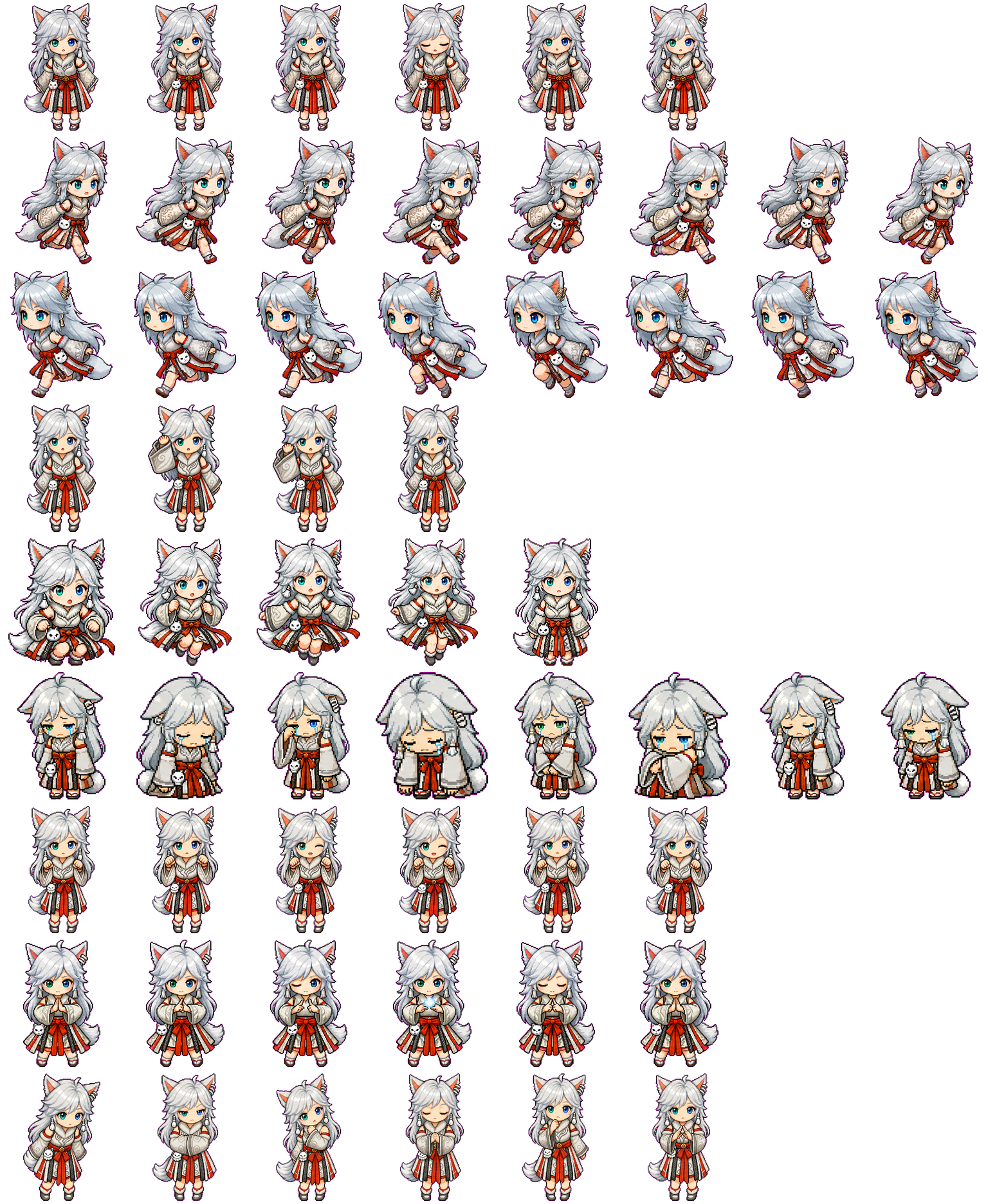 银月（异瞳） Codex Pet 动态桌面宠物预览图