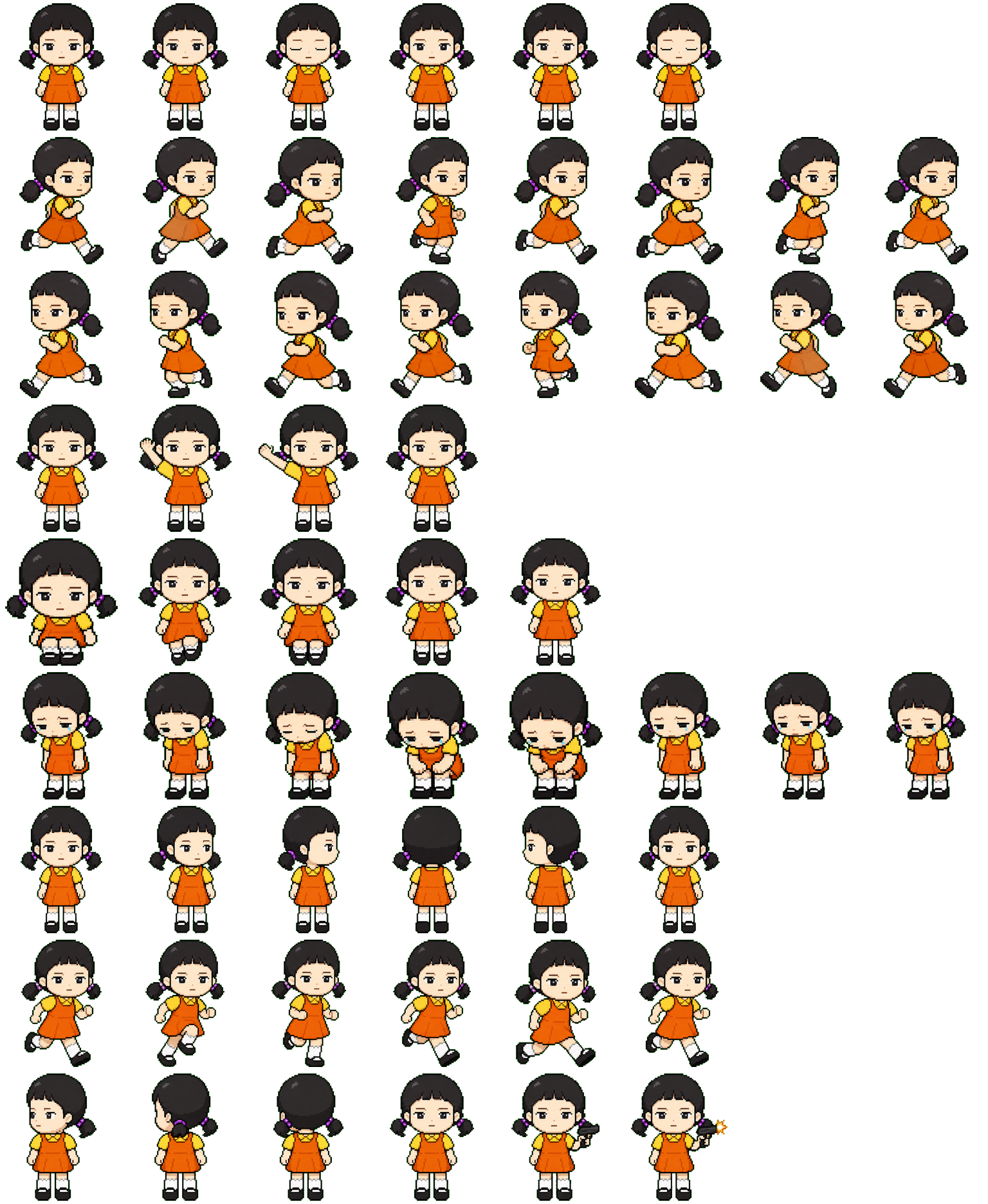 Younghee Doll spritesheet preview