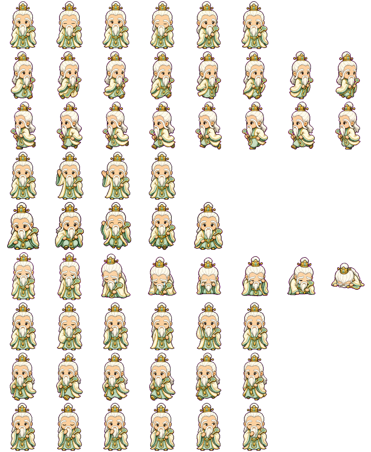 Yuanshi Tianzun spritesheet preview