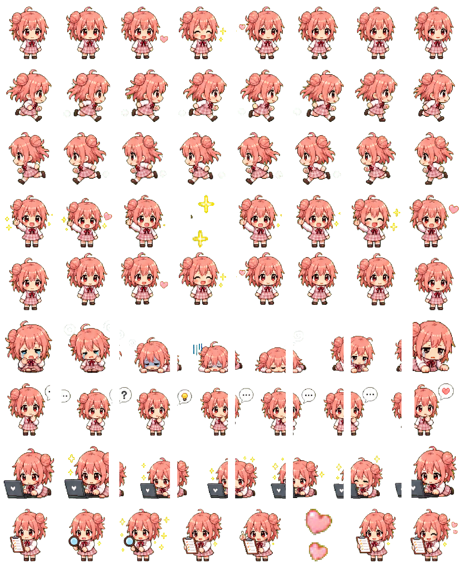 由比滨结衣 spritesheet preview