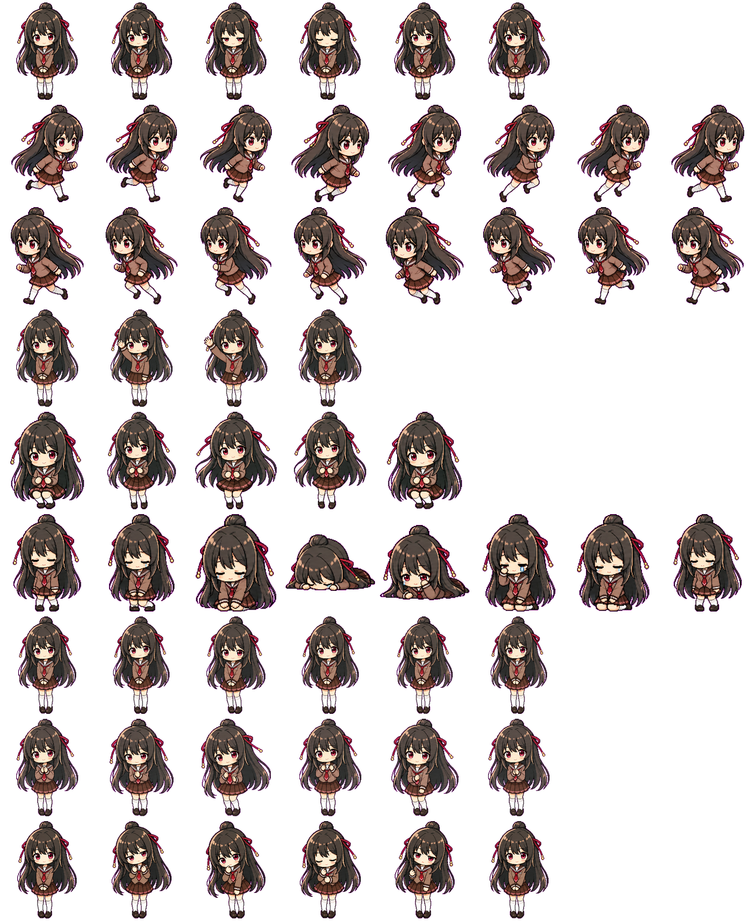 黑姬结灯（Kurohime Yuuhi） spritesheet preview