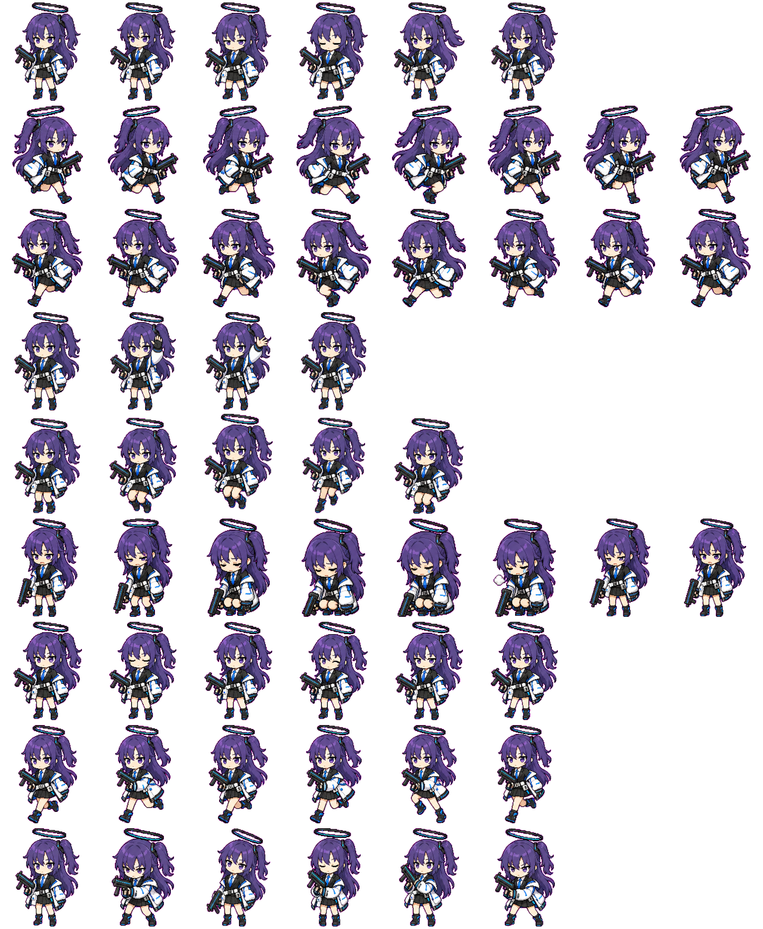 Yuuka spritesheet preview