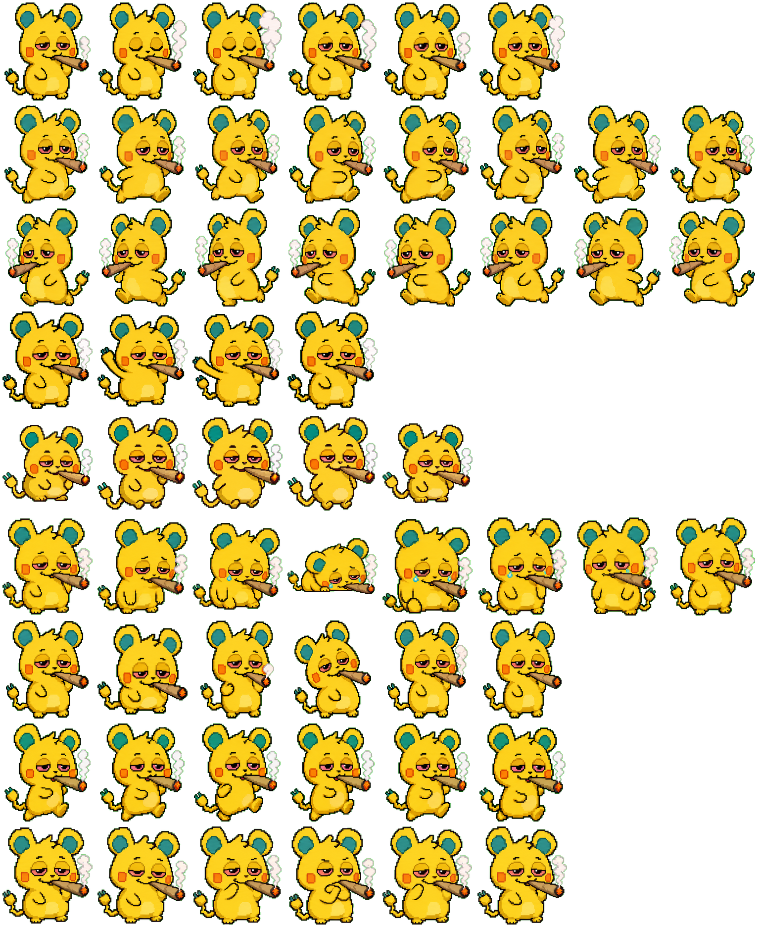 Zappy spritesheet preview