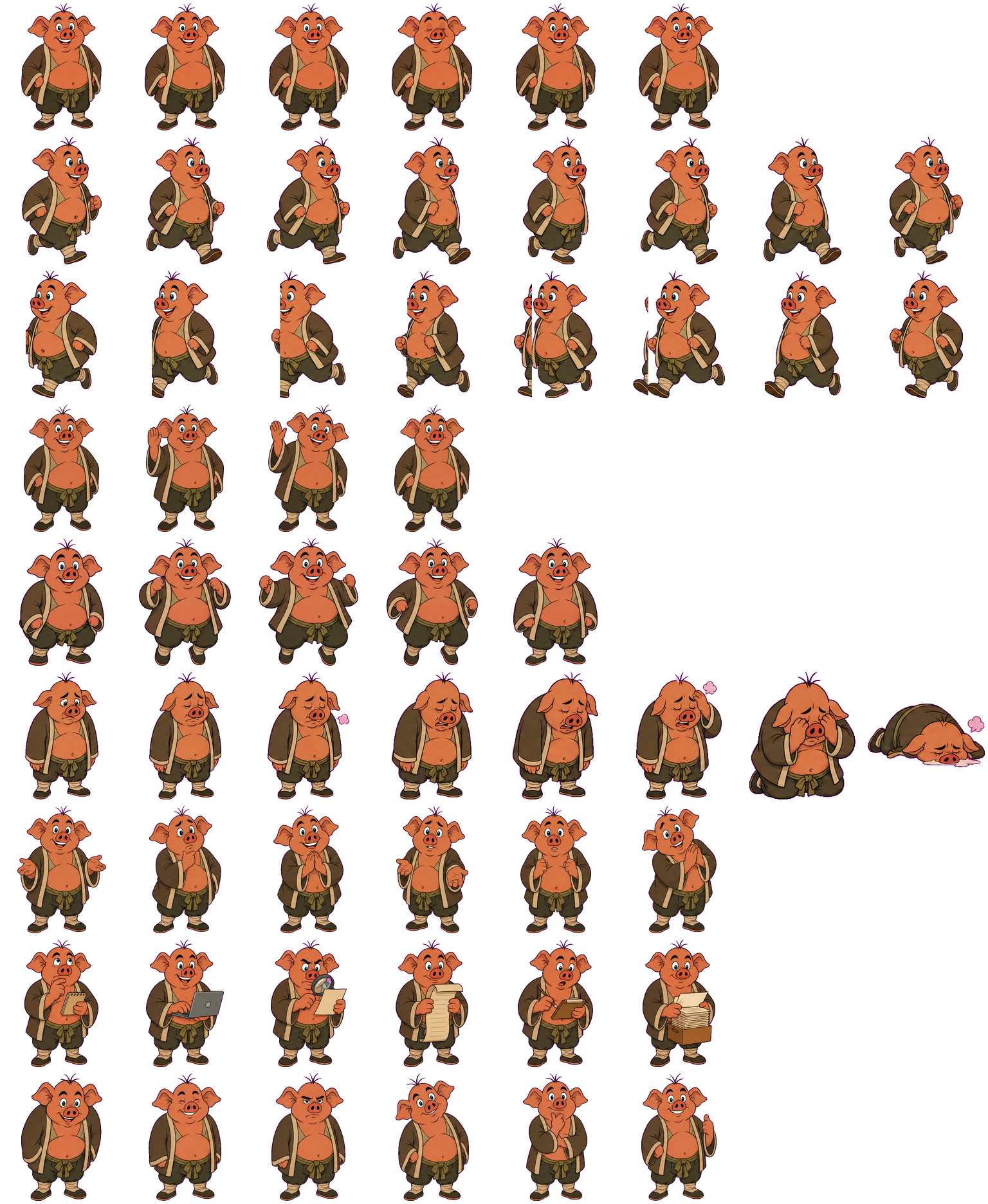 Zhu Bajie animated desktop pet preview for Codex Pet