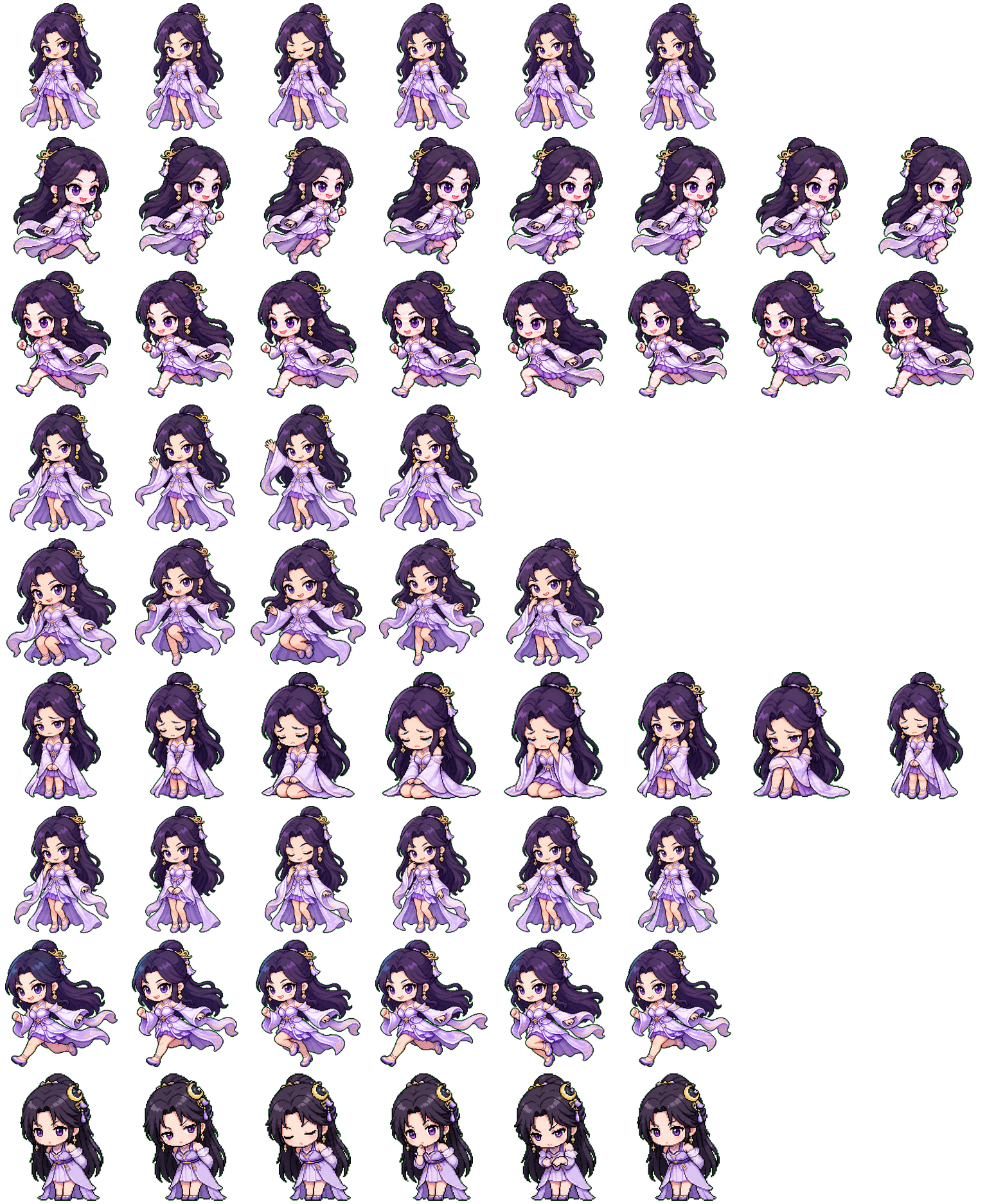 Zi Yue spritesheet preview