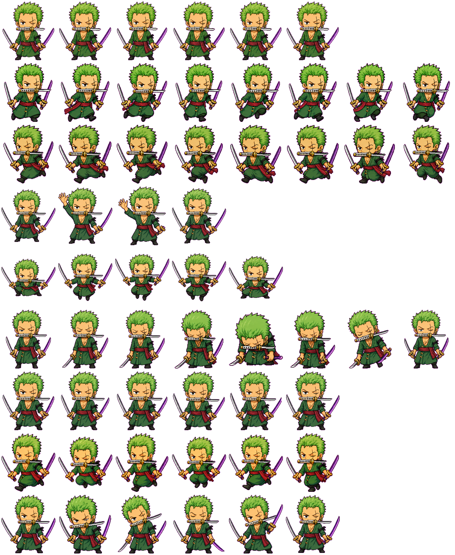 Zoro spritesheet preview
