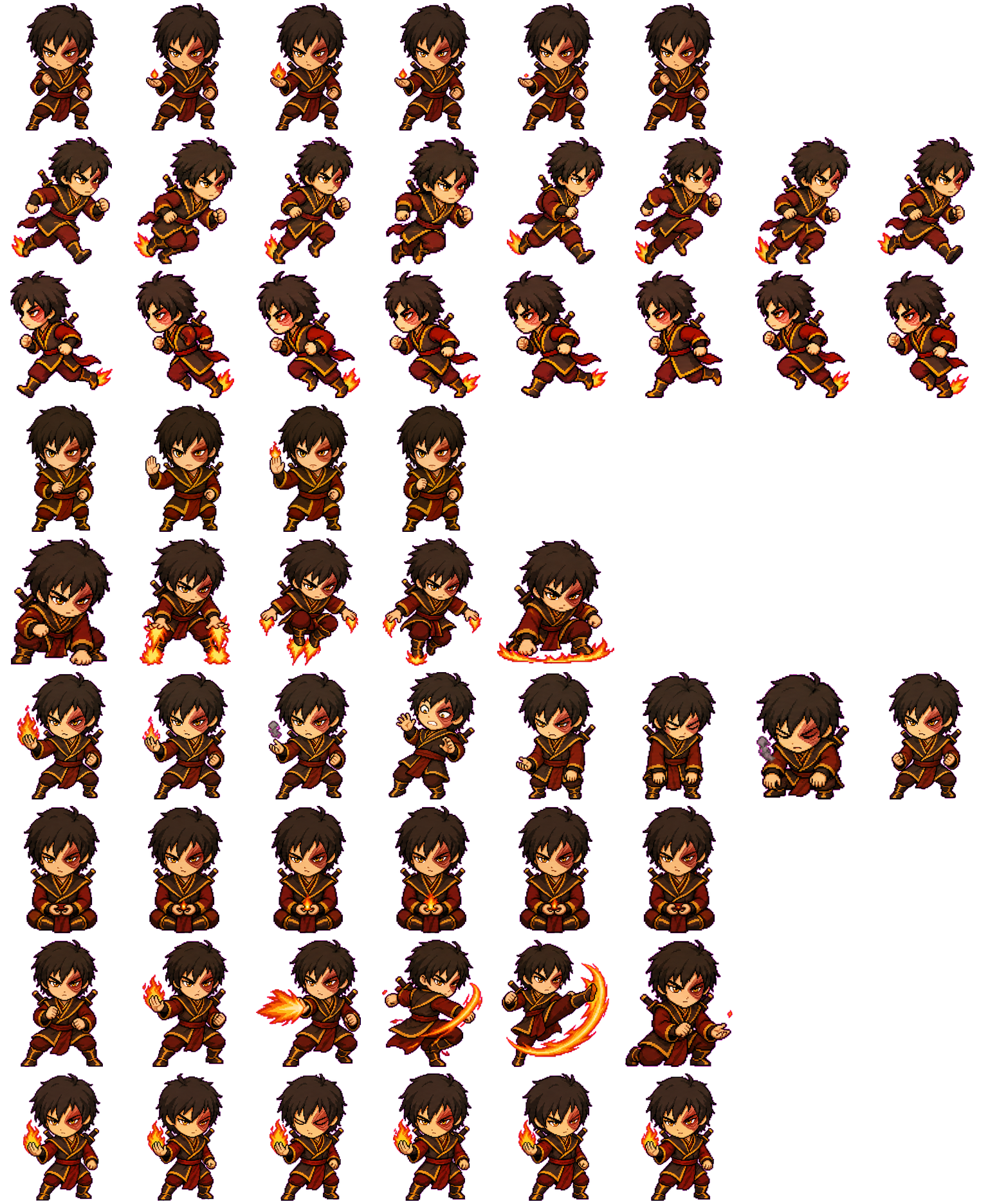 Zuko spritesheet preview