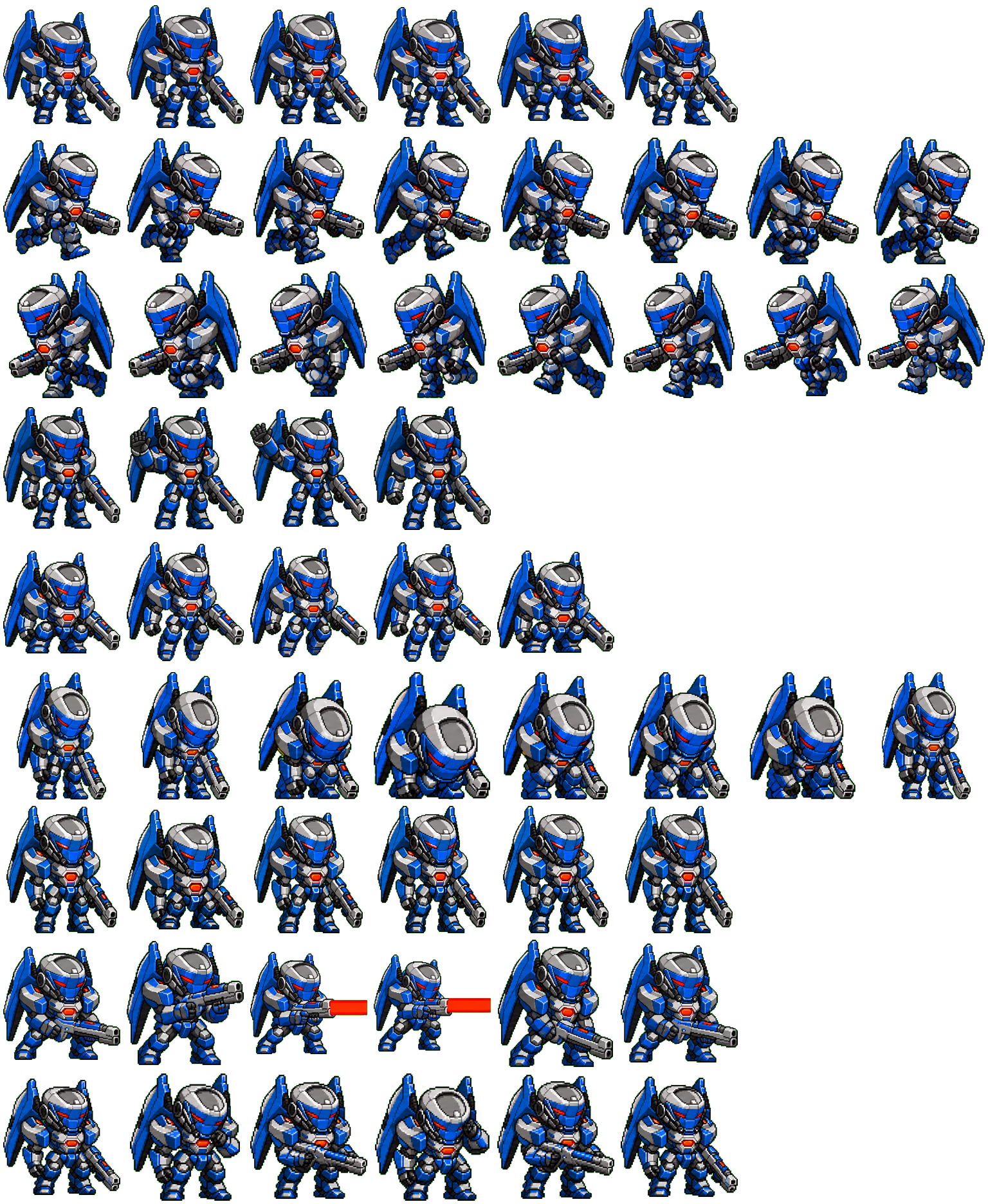 ZYRA // GRAYCRAFT4 spritesheet preview